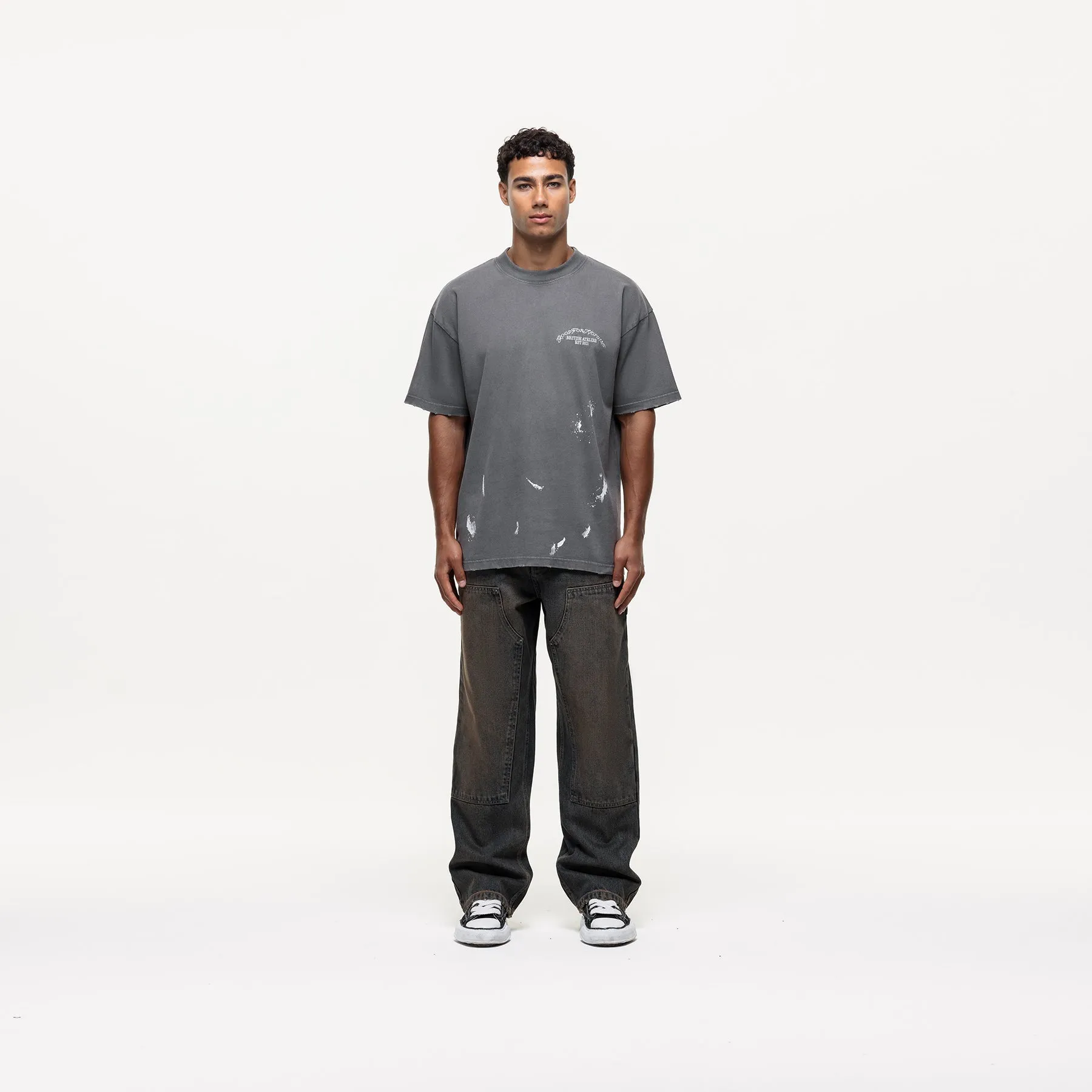 Abrade Taupe Sprayed T-shirt sold by Good For Nothing Clothing product image thumbnail 4