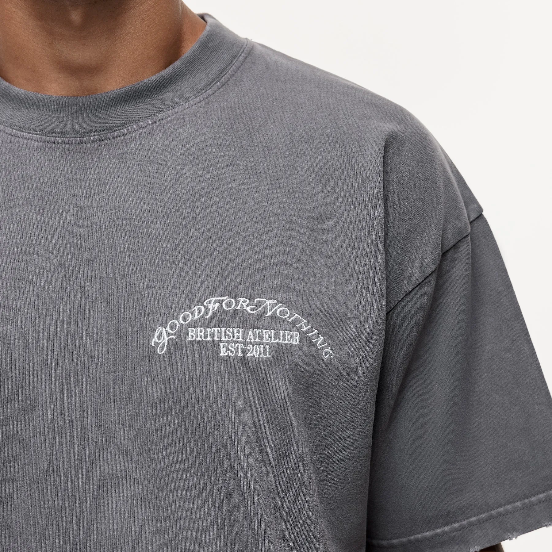 Abrade Taupe Sprayed T-shirt sold by Good For Nothing Clothing product image thumbnail 2