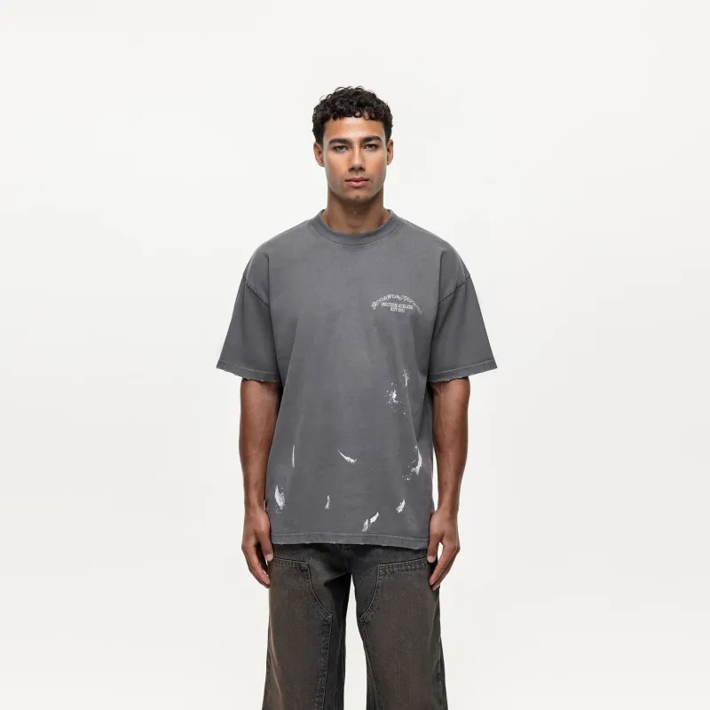 Abrade Taupe Sprayed T-shirt sold by Good For Nothing Clothing