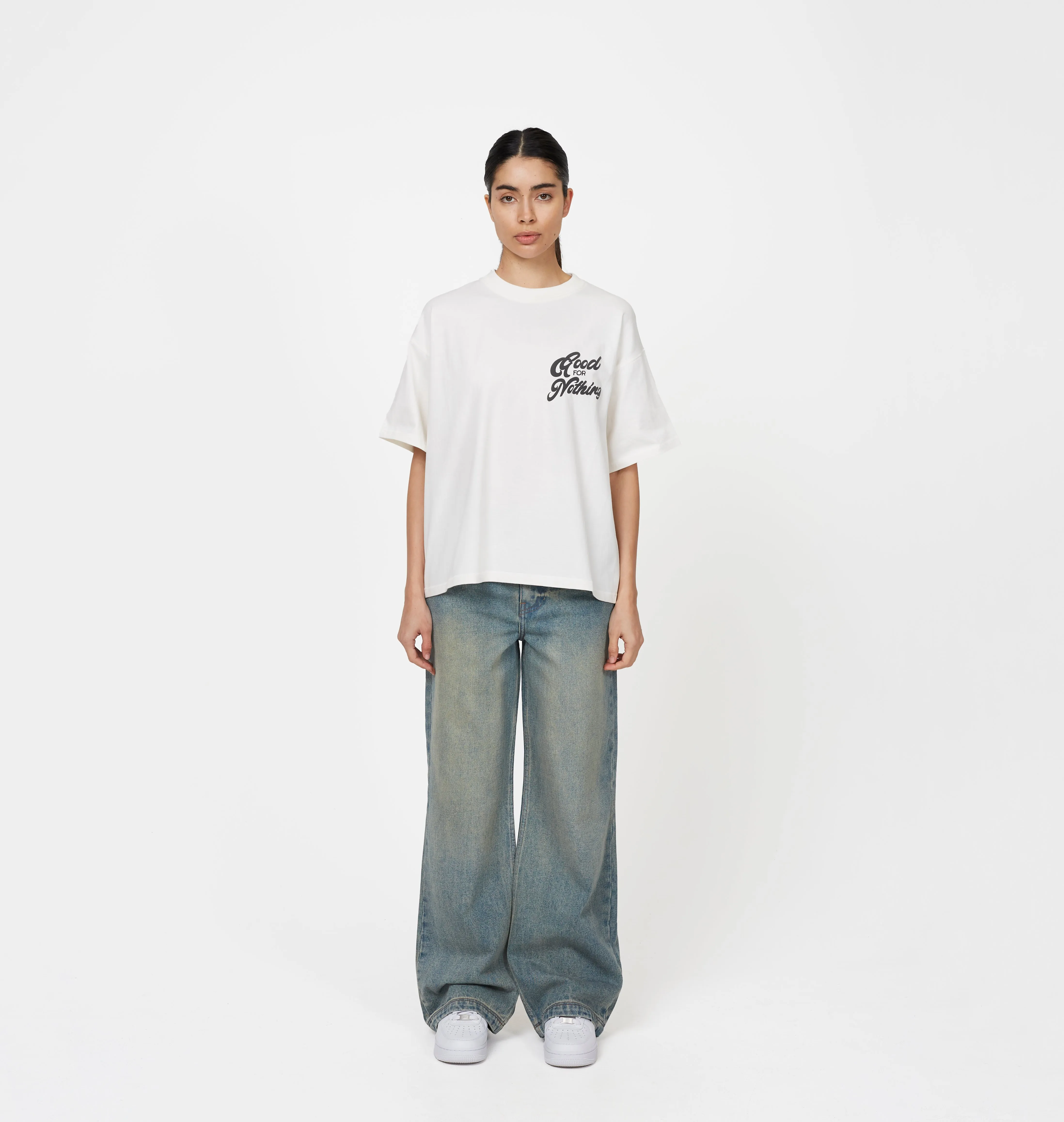 Heavy Washed Faded Blue Denim Jeans sold by Good For Nothing Clothing product image thumbnail 5