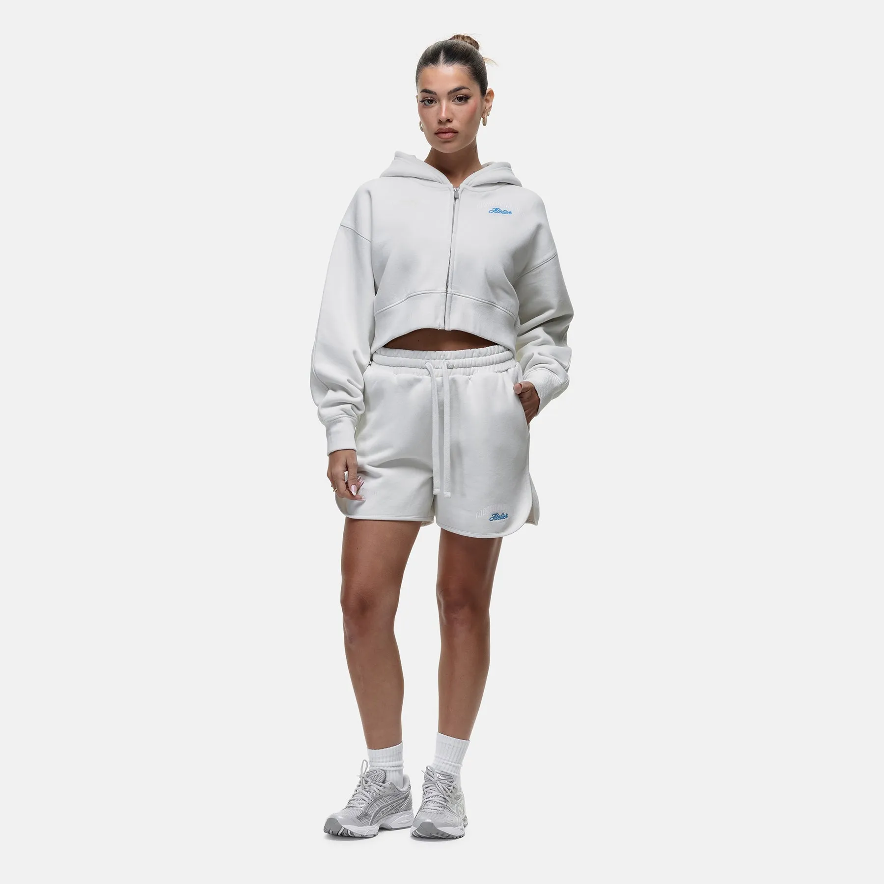 Antiquity Off White Crop Zip Hoodie sold by Good For Nothing Clothing product image thumbnail 3