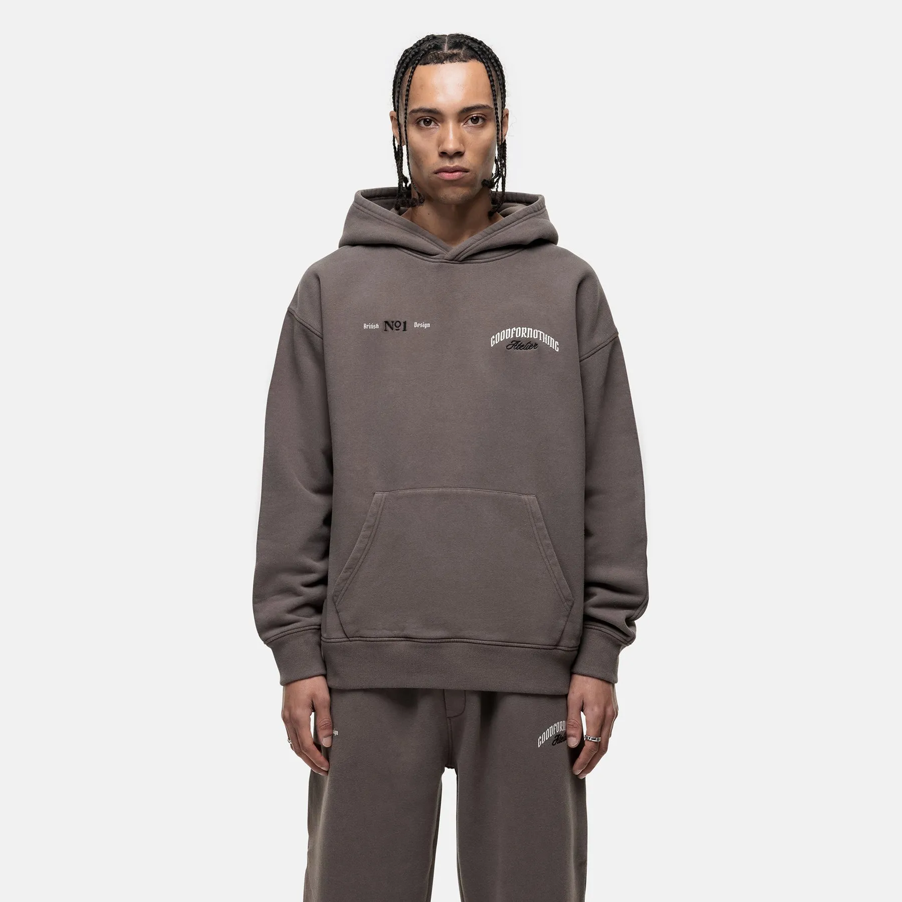 Antiquity Washed Taupe Hoodie sold by Good For Nothing Clothing