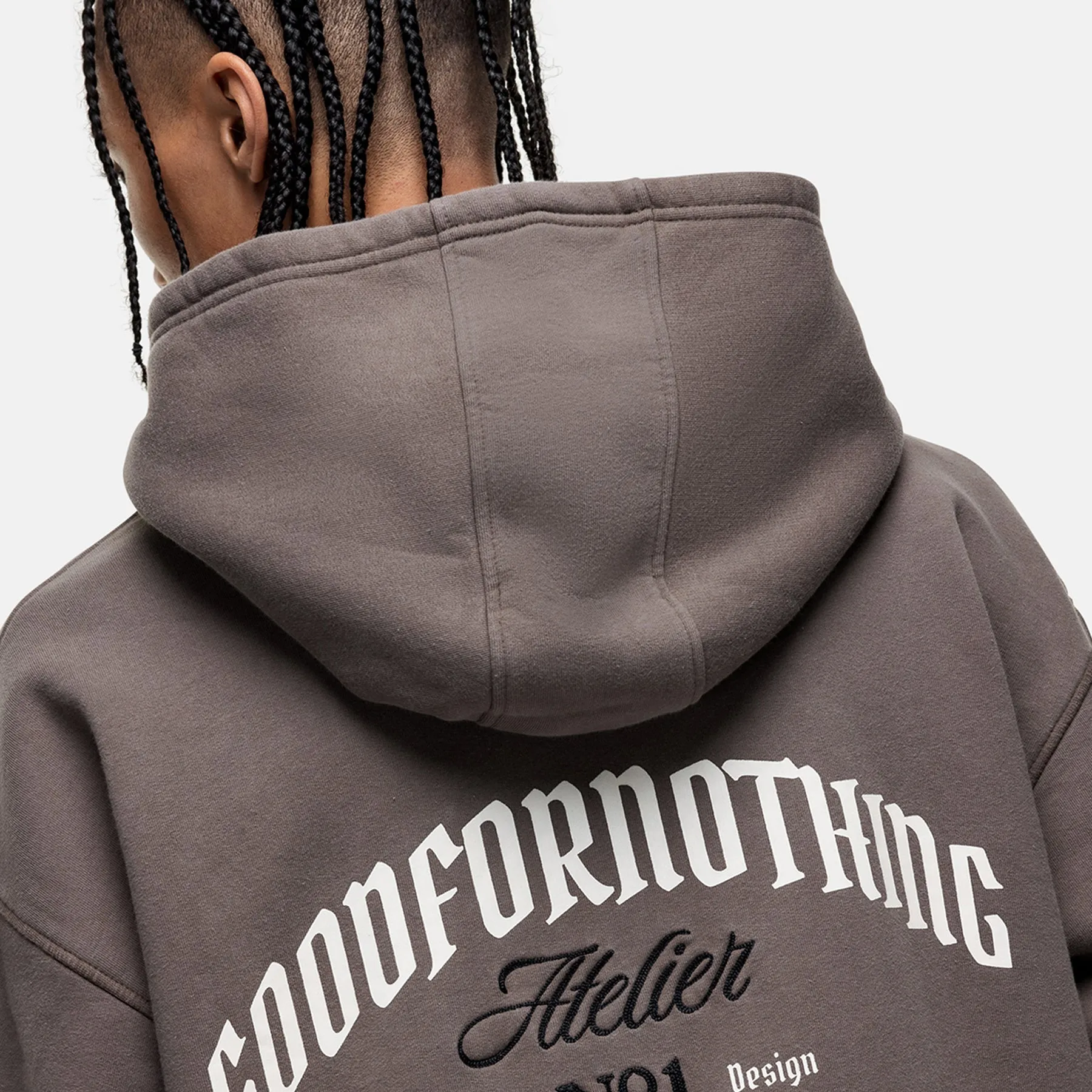 Antiquity Washed Taupe Hoodie sold by Good For Nothing Clothing product image thumbnail 4