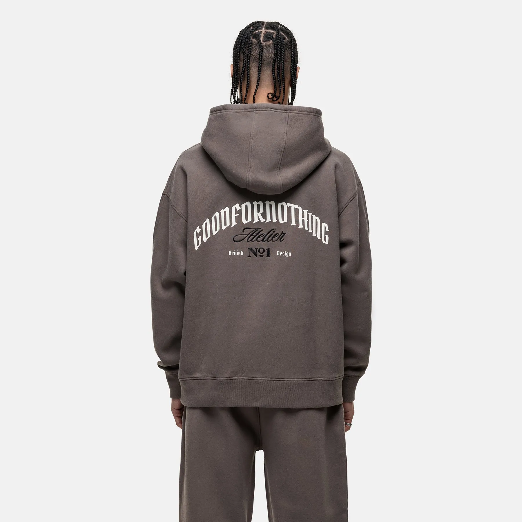 Antiquity Washed Taupe Hoodie sold by Good For Nothing Clothing product image thumbnail 2