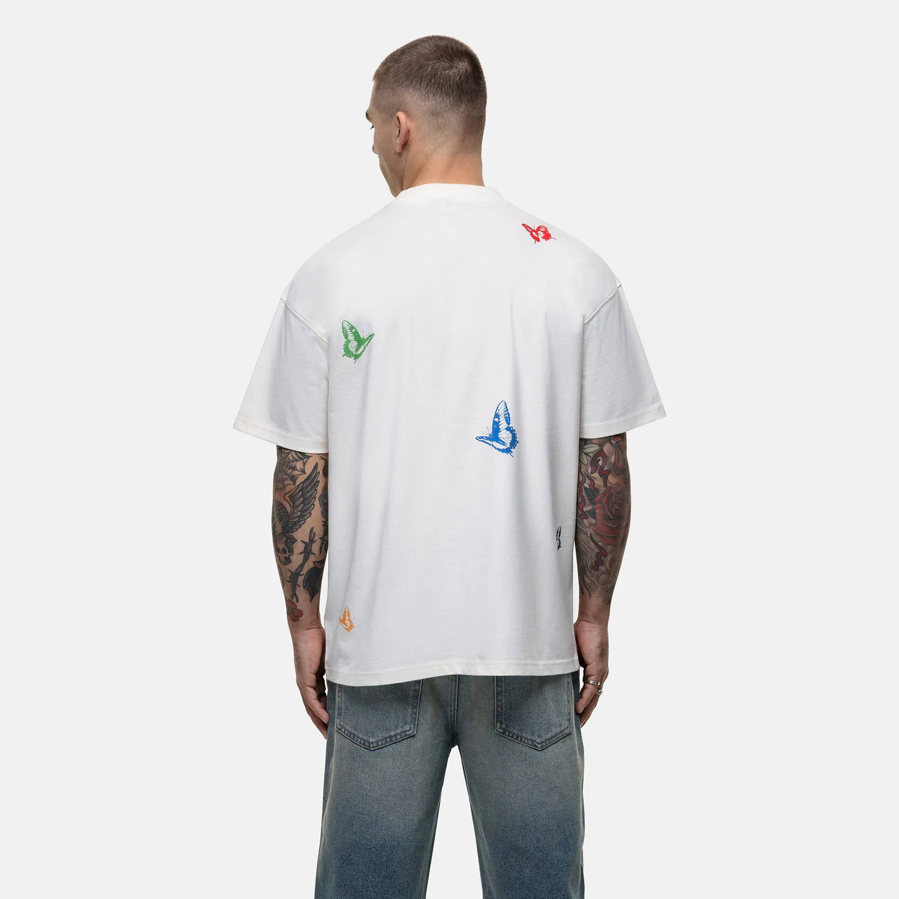 Vacation Butterfly Cream T-shirt sold by Good For Nothing Clothing product image thumbnail 2