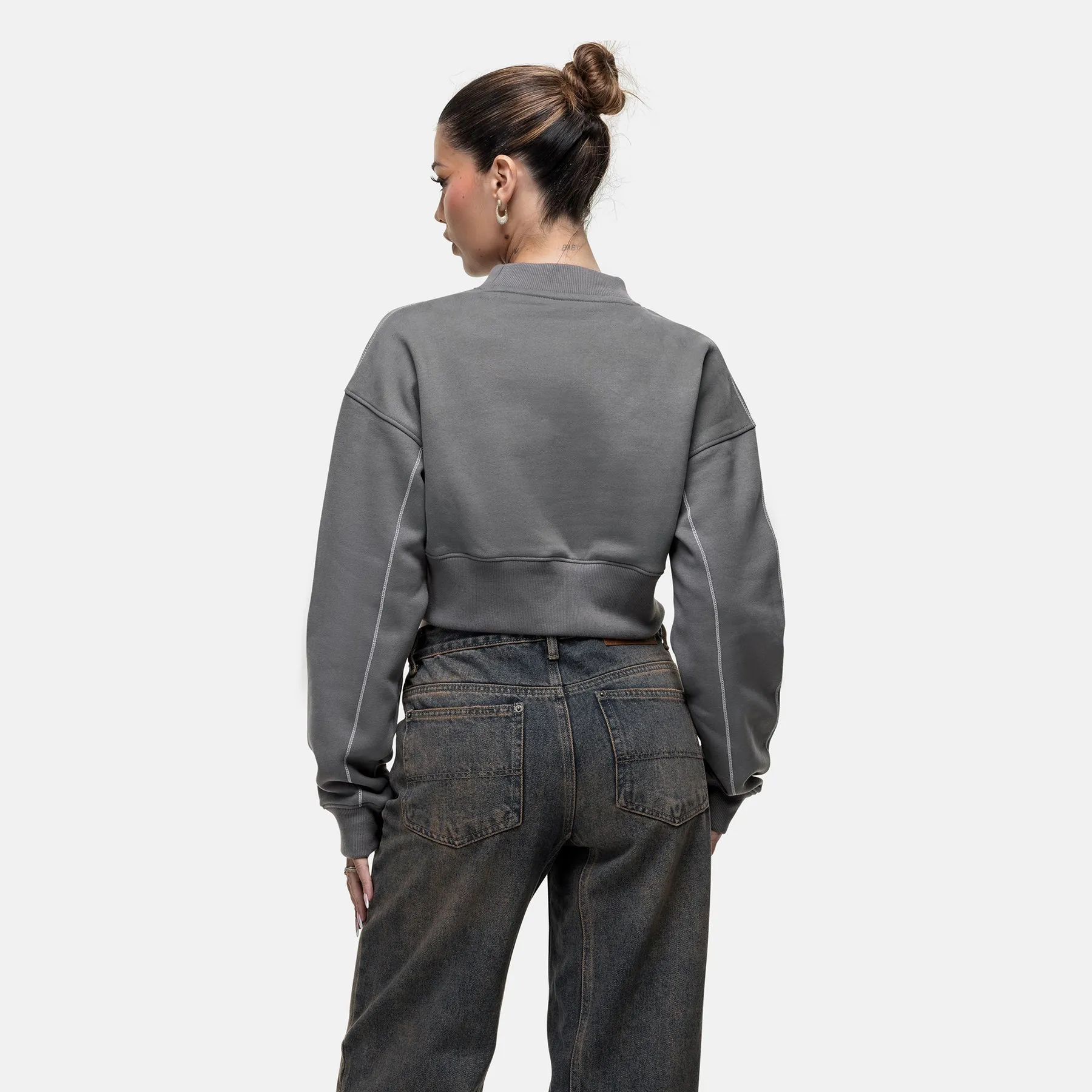 Overlock Washed Gunmetal Hoodie sold by Good for Nothing product image thumbnail 3