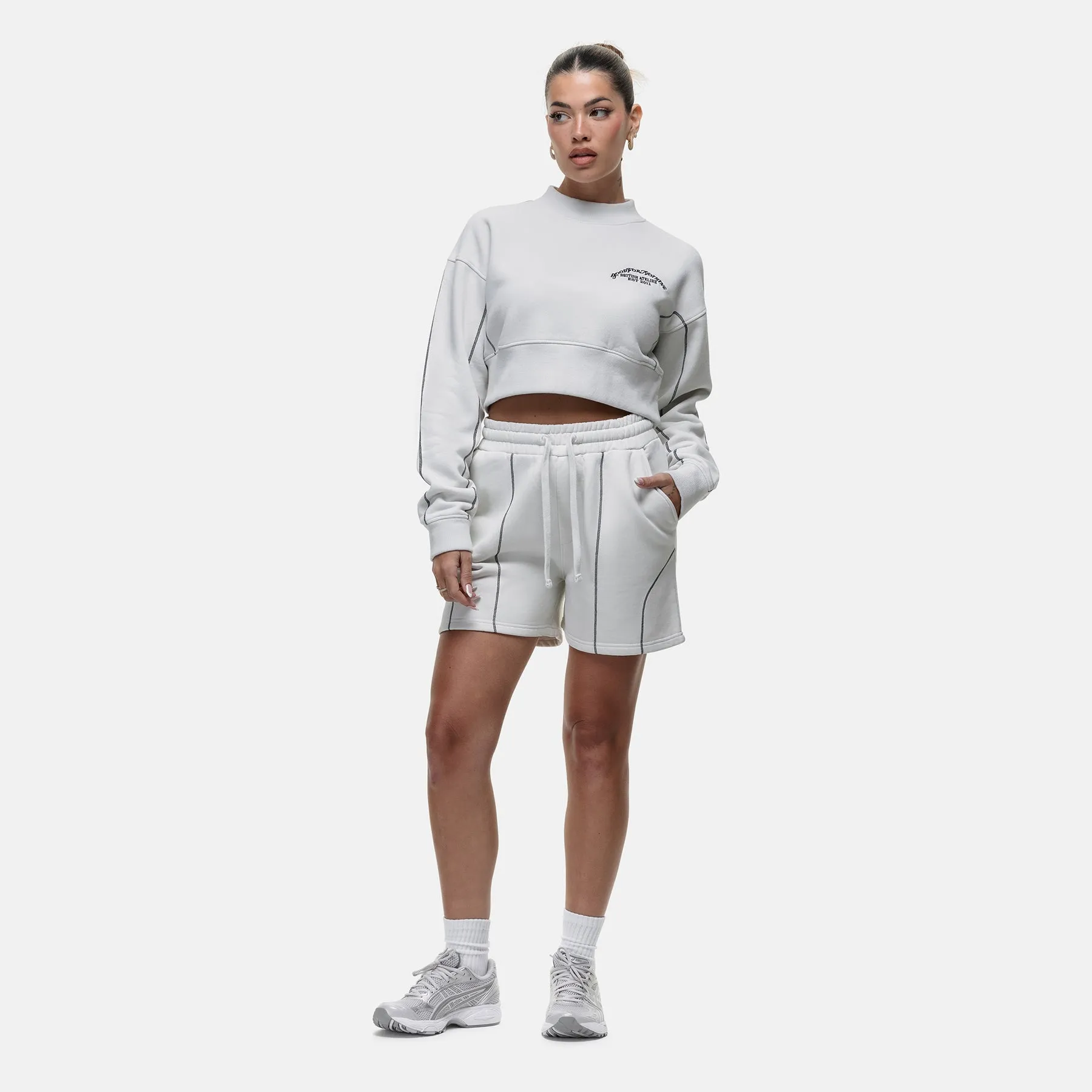 Overlock Vintage White Sweatshirt sold by Good for Nothing product image thumbnail 4