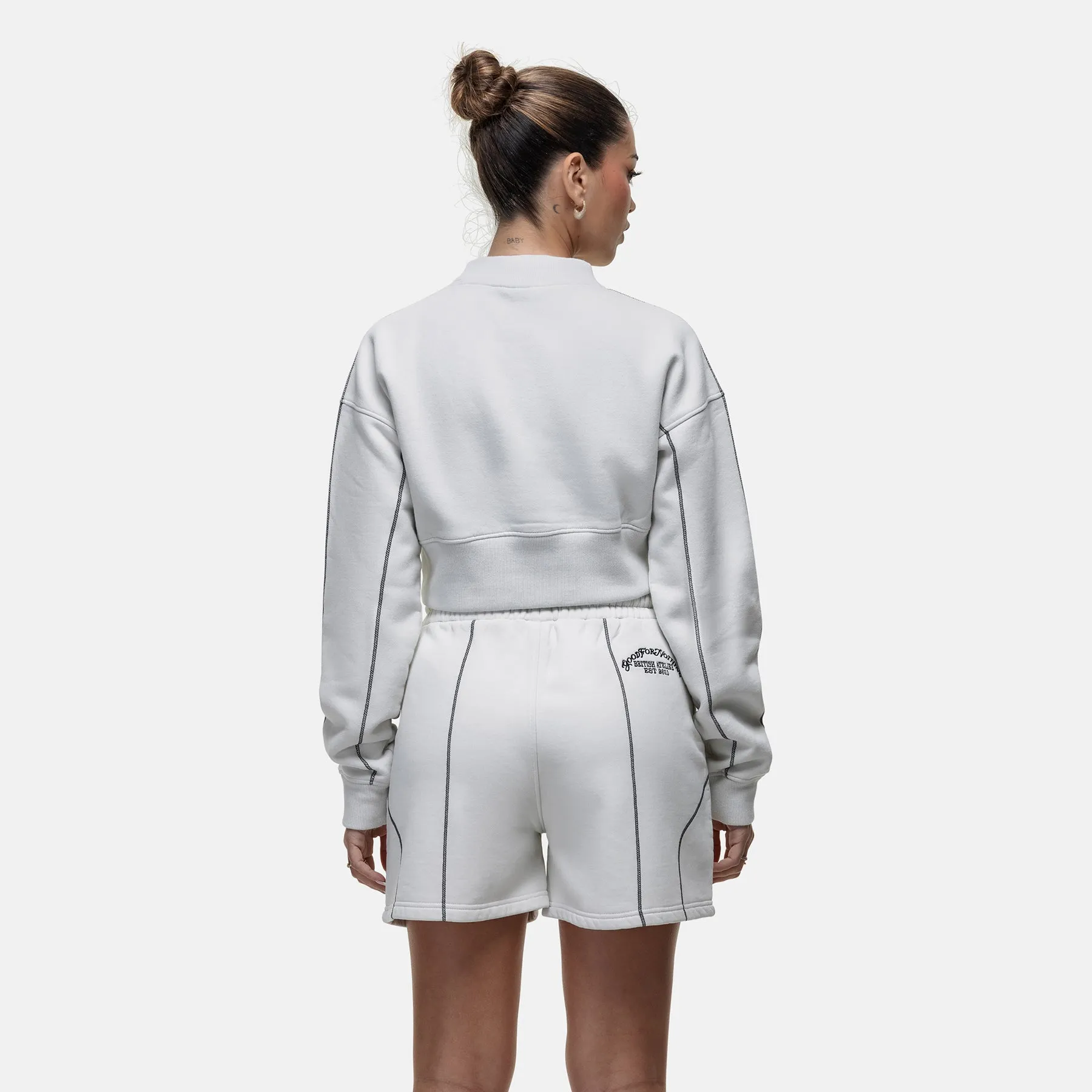 Overlock Vintage White Sweatshirt sold by Good for Nothing product image thumbnail 2
