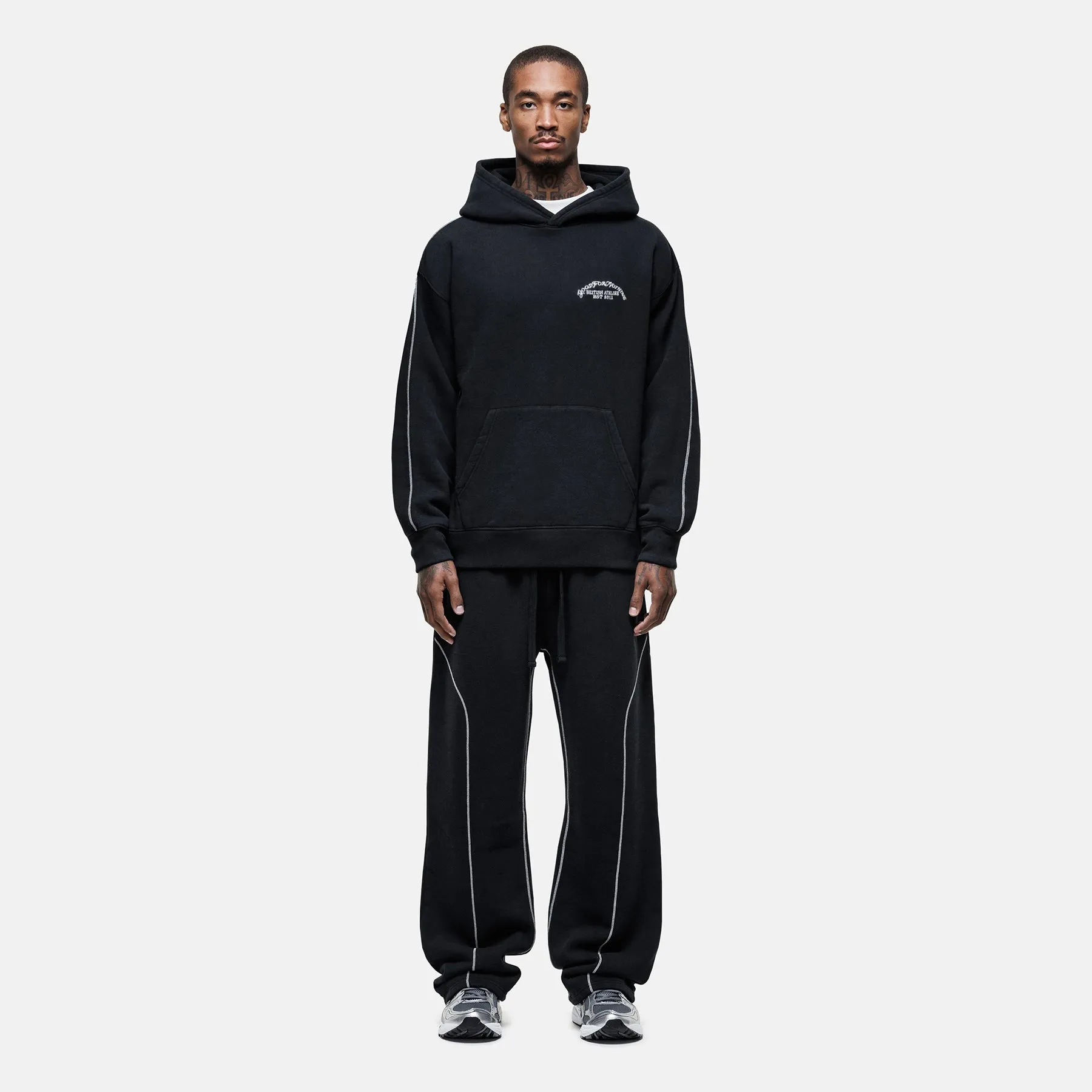 Overlock Washed Black Sweatpants sold by Good For Nothing Clothing product image thumbnail 3