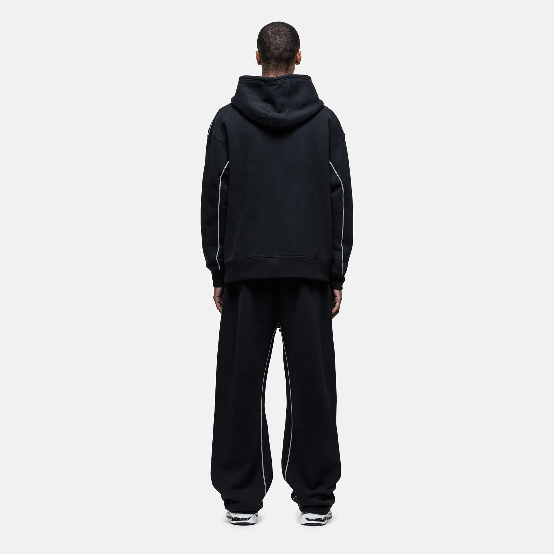 Overlock Washed Black Hoodie sold by Good For Nothing Clothing product image thumbnail 4