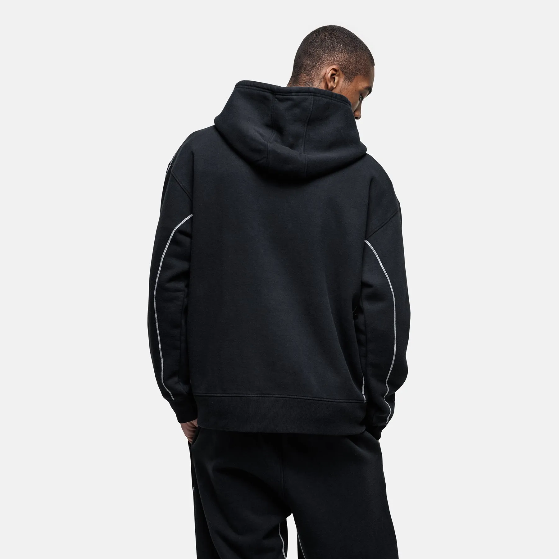 Overlock Washed Black Hoodie sold by Good For Nothing Clothing product image thumbnail 2