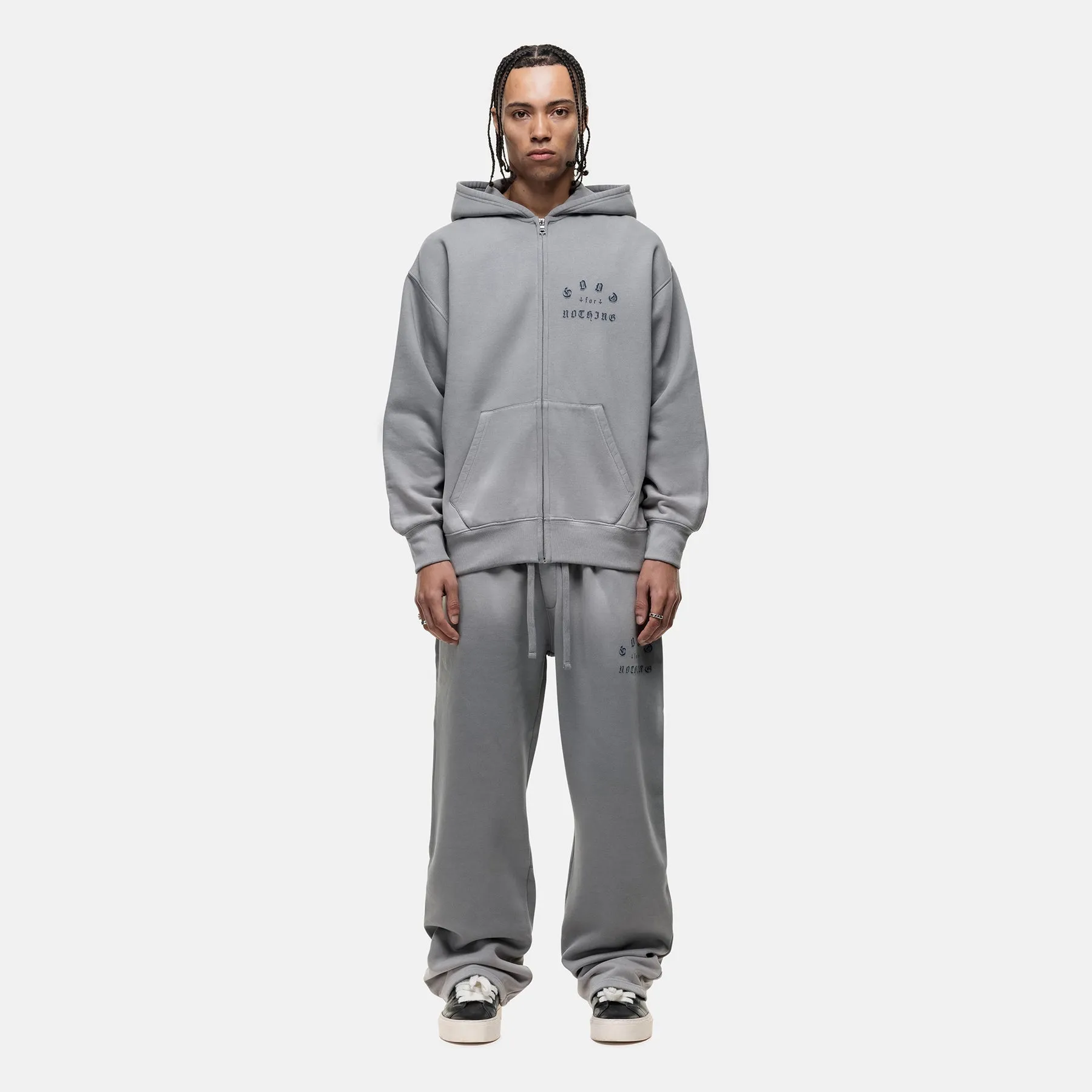 California Washed Grey Sweatpants sold by Good For Nothing Clothing product image thumbnail 3
