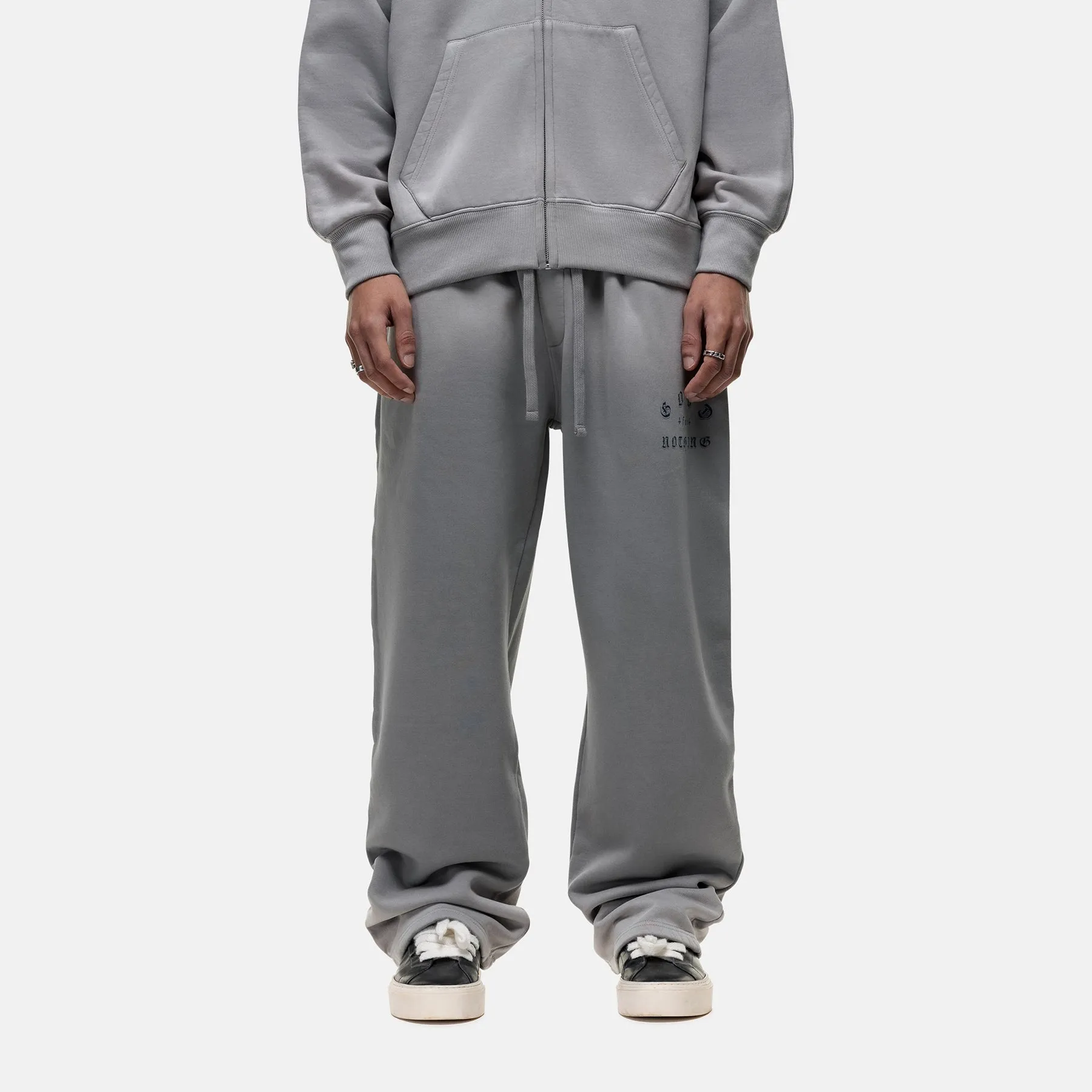 California Washed Grey Sweatpants sold by Good For Nothing Clothing product image thumbnail 2