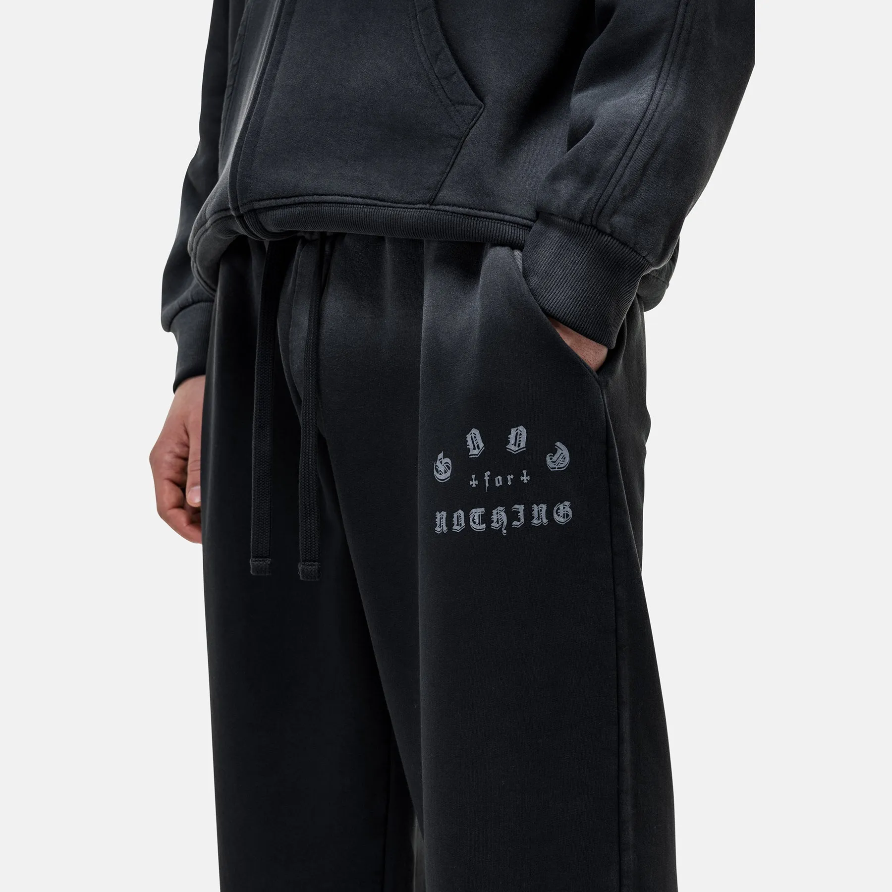 California Washed Black Sweatpants sold by Good for Nothing product image thumbnail 3