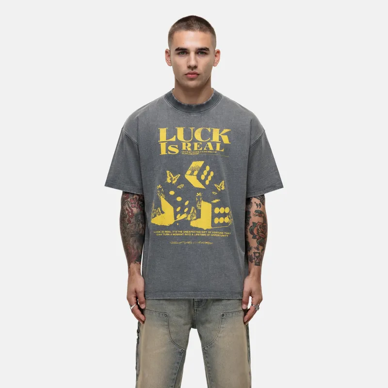 Dice Grey Slub T-shirt made by Good For Nothing Clothing