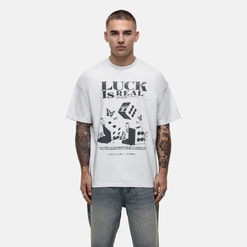 Dice White Slub T-shirt sold by Good For Nothing Clothing