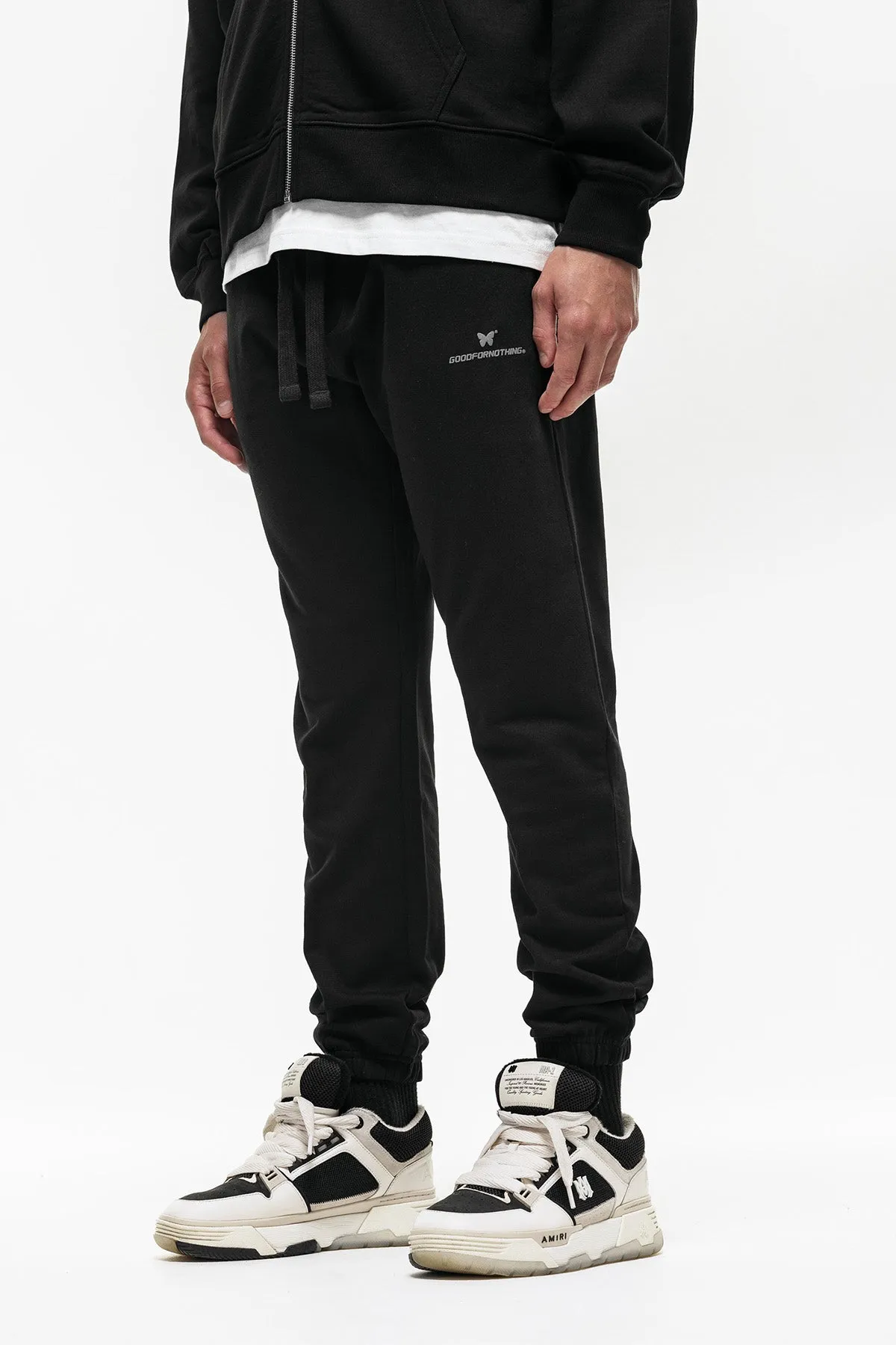 Skinny Spirit Black Sweatpant sold by Good For Nothing Clothing