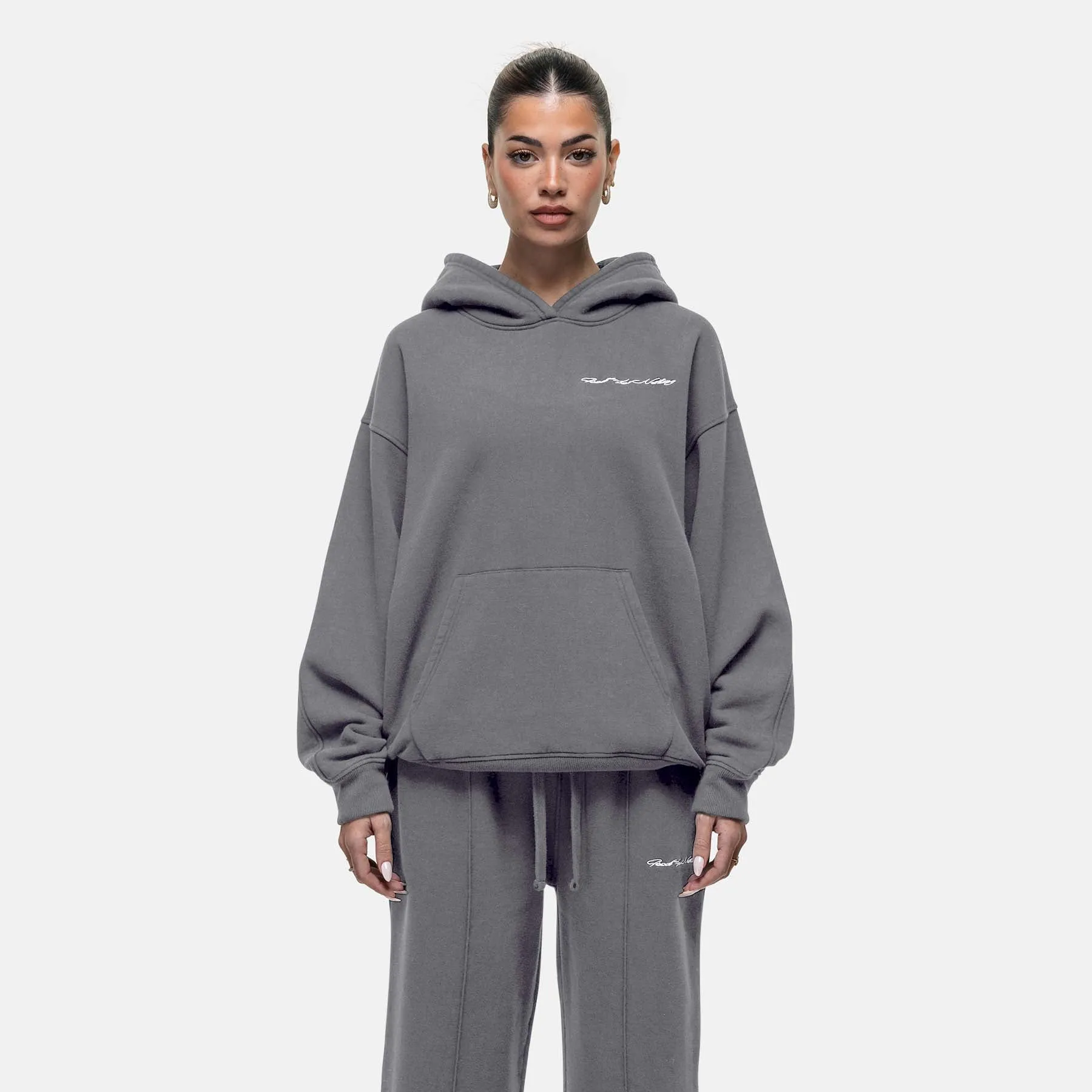 Scribble Washed Grey Hoodie sold by Good For Nothing Clothing