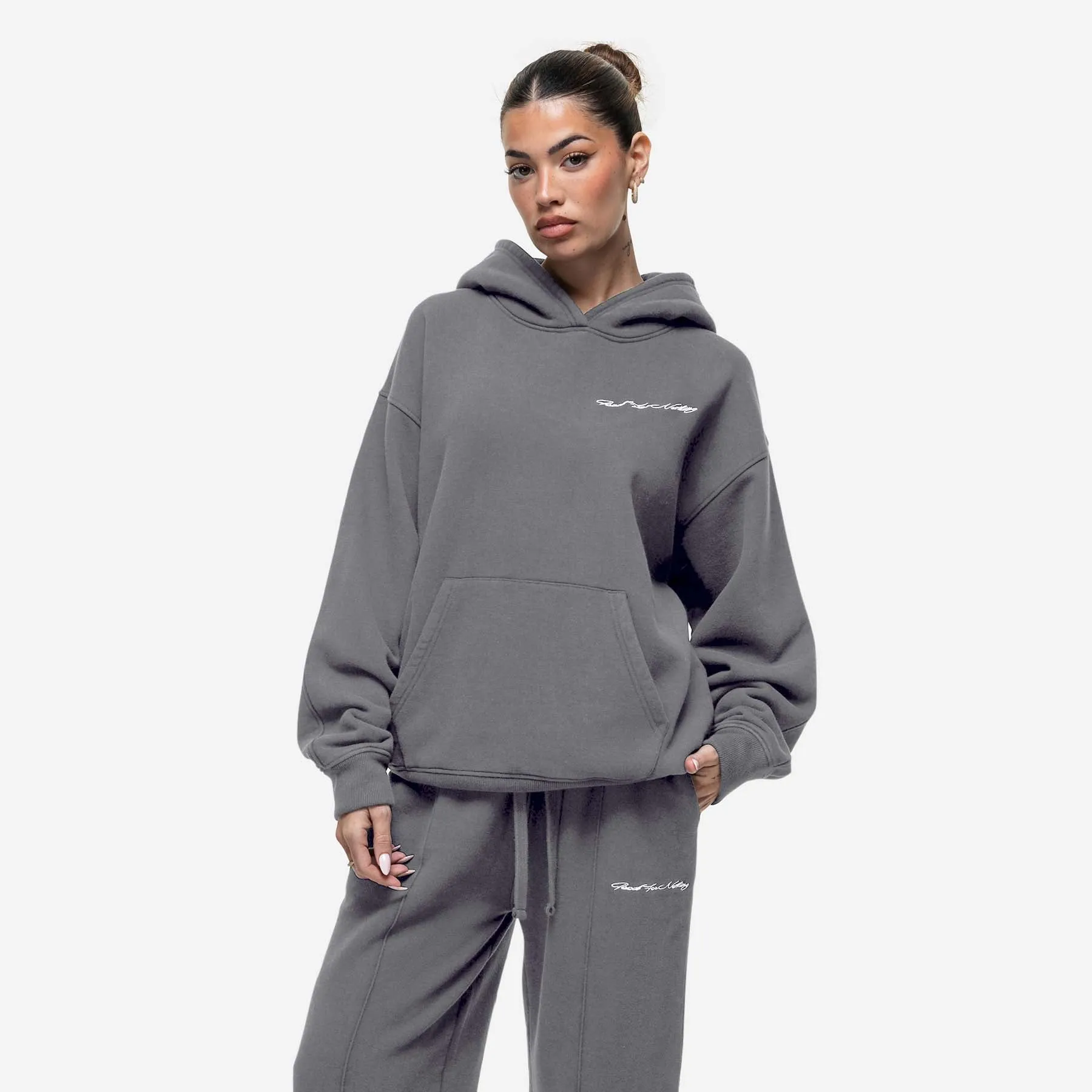 Scribble Washed Grey Hoodie sold by Good For Nothing Clothing product image thumbnail 4