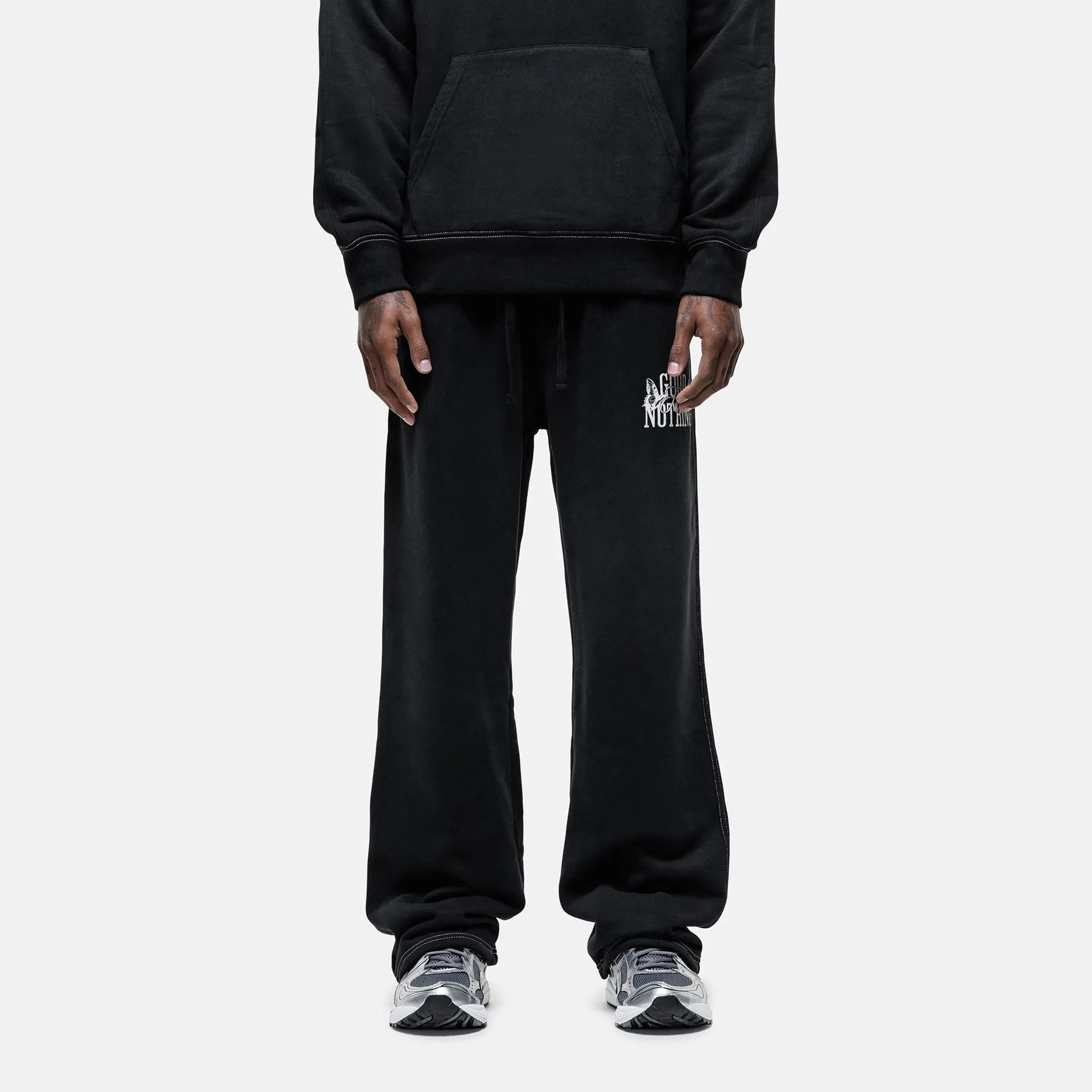 Dakota Butterfly Black Sweatpants sold by Good for Nothing
