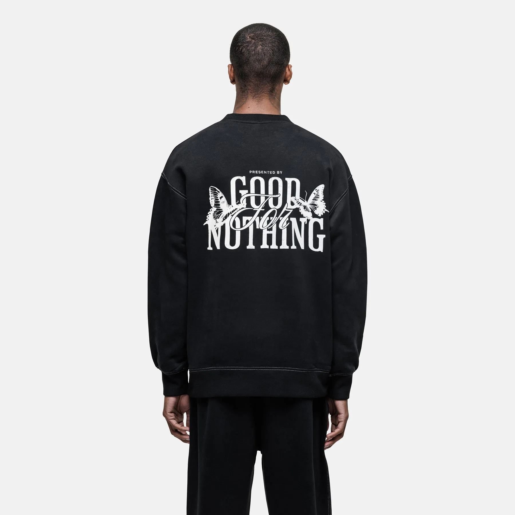 Dakota Butterfly Black Sweatshirt sold by Good for Nothing product image thumbnail 3