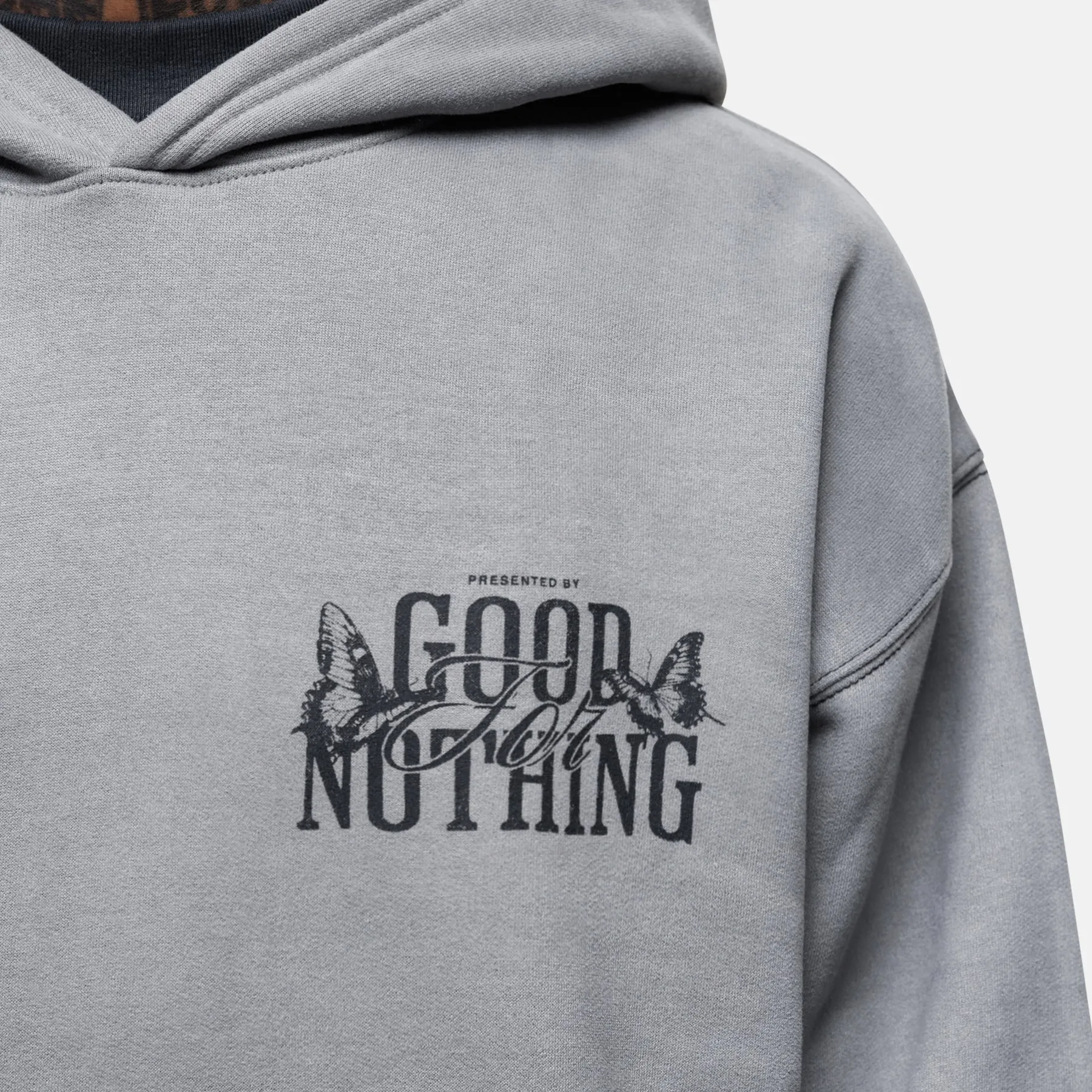 Dakota Butterfly Grey Hoodie sold by Good for Nothing product image thumbnail 4