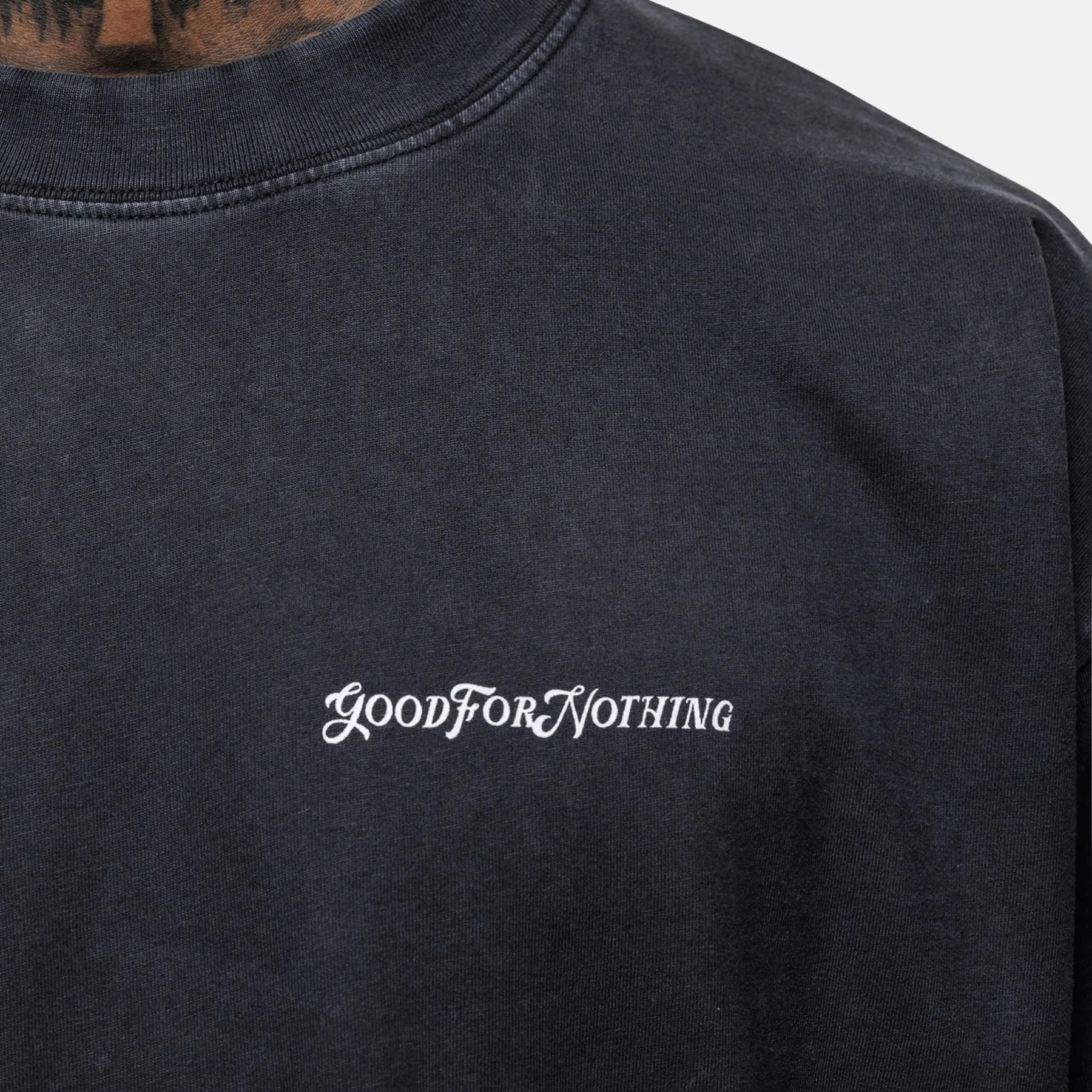 Vintage Black T-shirt sold by Good For Nothing Clothing product image thumbnail 2