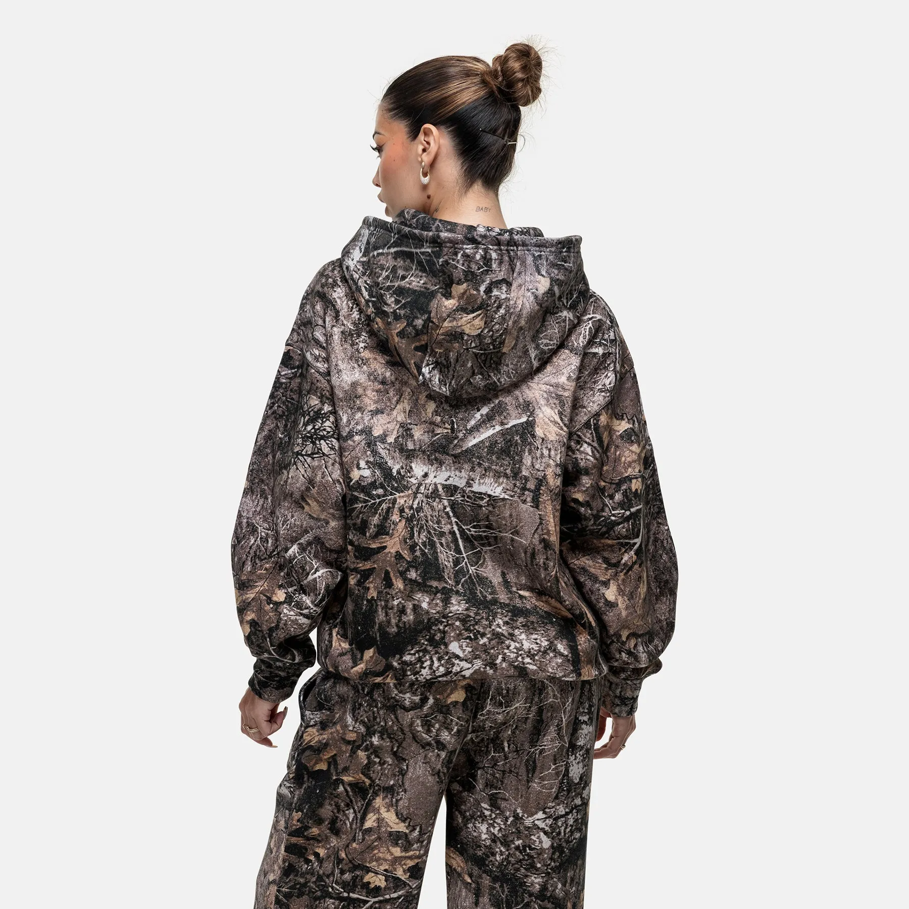 Woodland Camo Zip Hoodie sold by Good For Nothing Clothing product image thumbnail 2