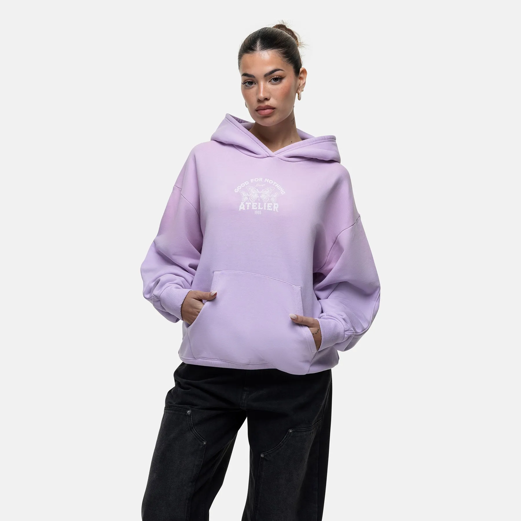 Vintage 1986 Faded Lilac Hoodie sold by Good For Nothing Clothing product image thumbnail 4