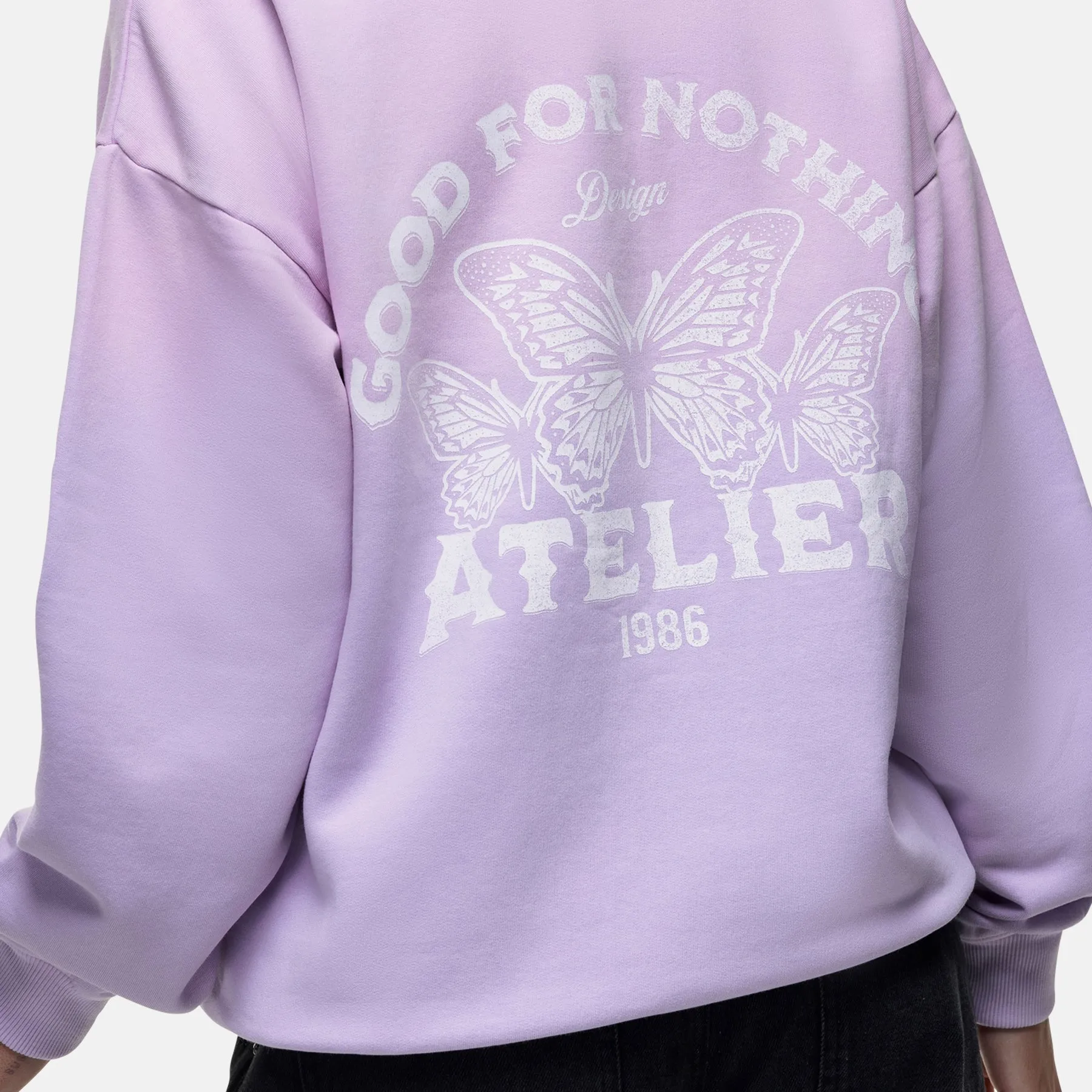 Vintage 1986 Faded Lilac Sweatshirt sold by Good For Nothing Clothing product image thumbnail 4