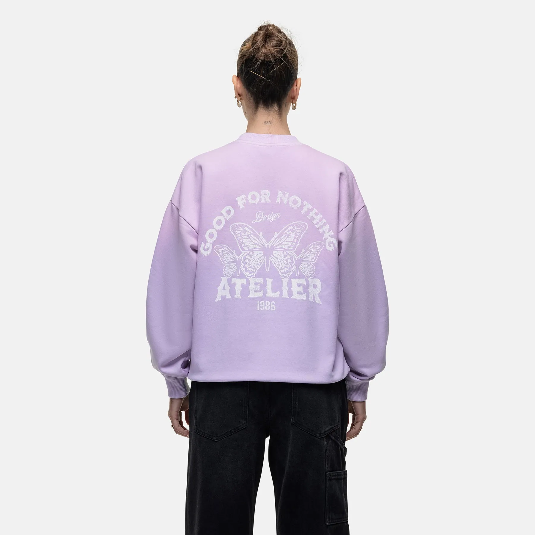 Vintage 1986 Faded Lilac Sweatshirt sold by Good For Nothing Clothing product image thumbnail 2