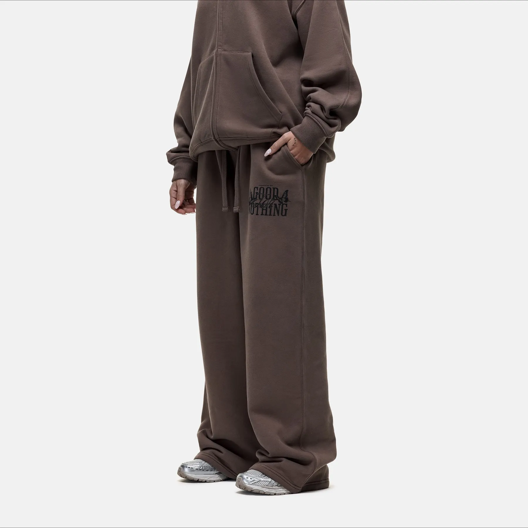 Dakota Butterfly Taupe Sweatpants sold by Good For Nothing Clothing product image thumbnail 2