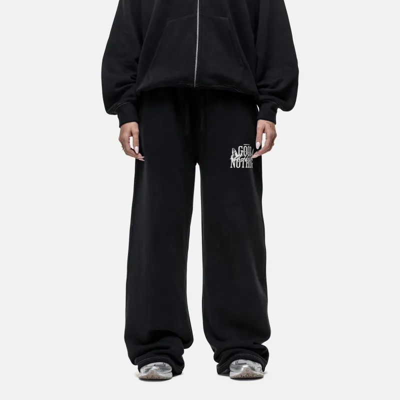 Dakota Butterfly Black Sweatpants sold by Good For Nothing Clothing
