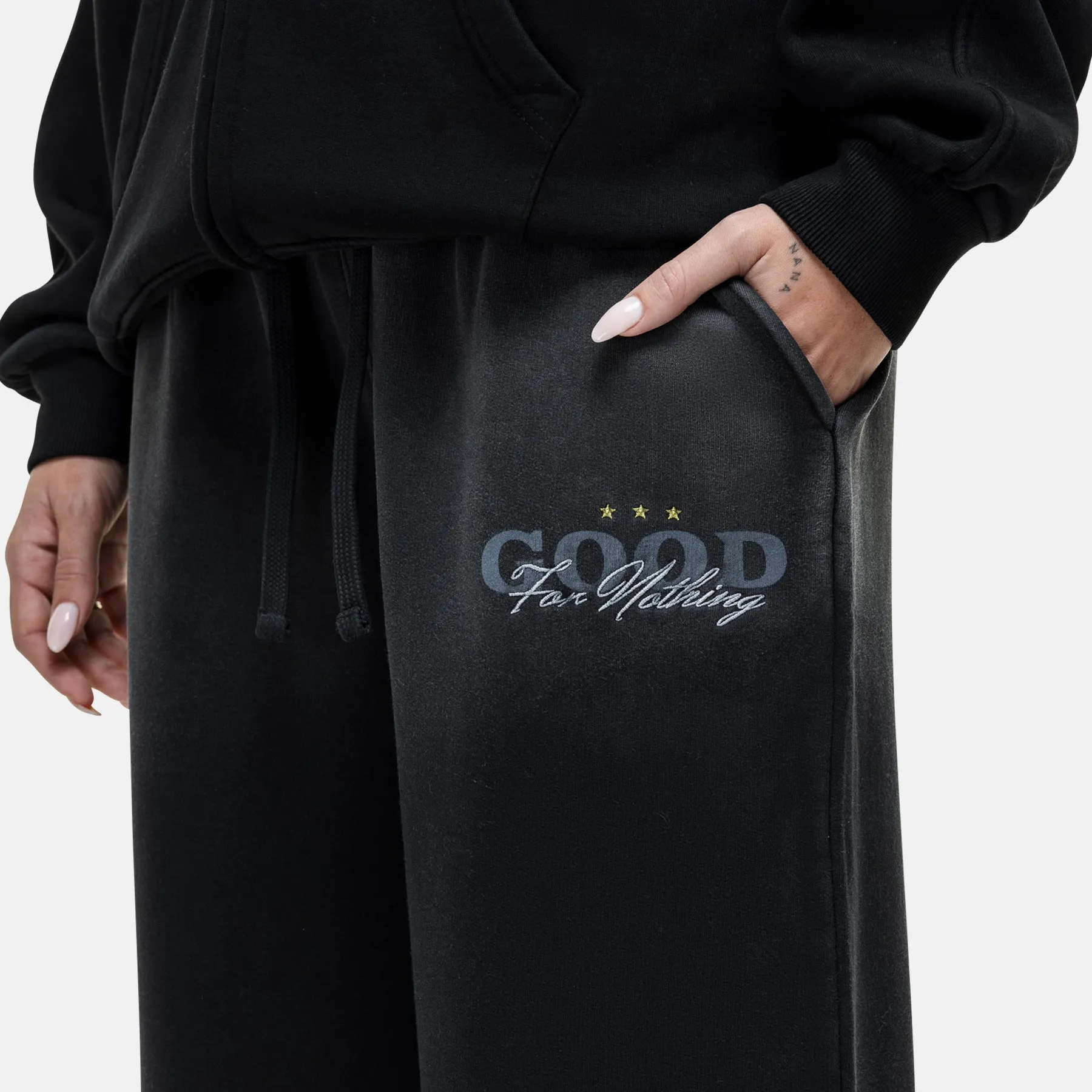 Alaska Black Sweatpants sold by Good For Nothing Clothing product image thumbnail 3