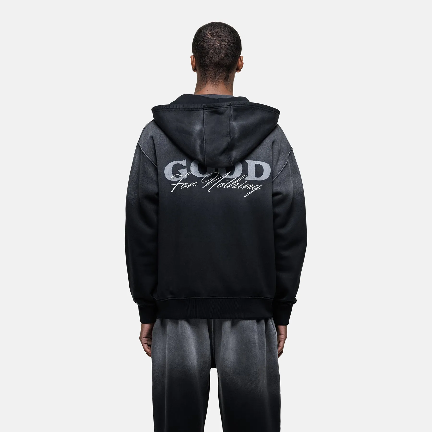 Alaska Gradient Black Zip Hoodie sold by Good for Nothing product image thumbnail 2