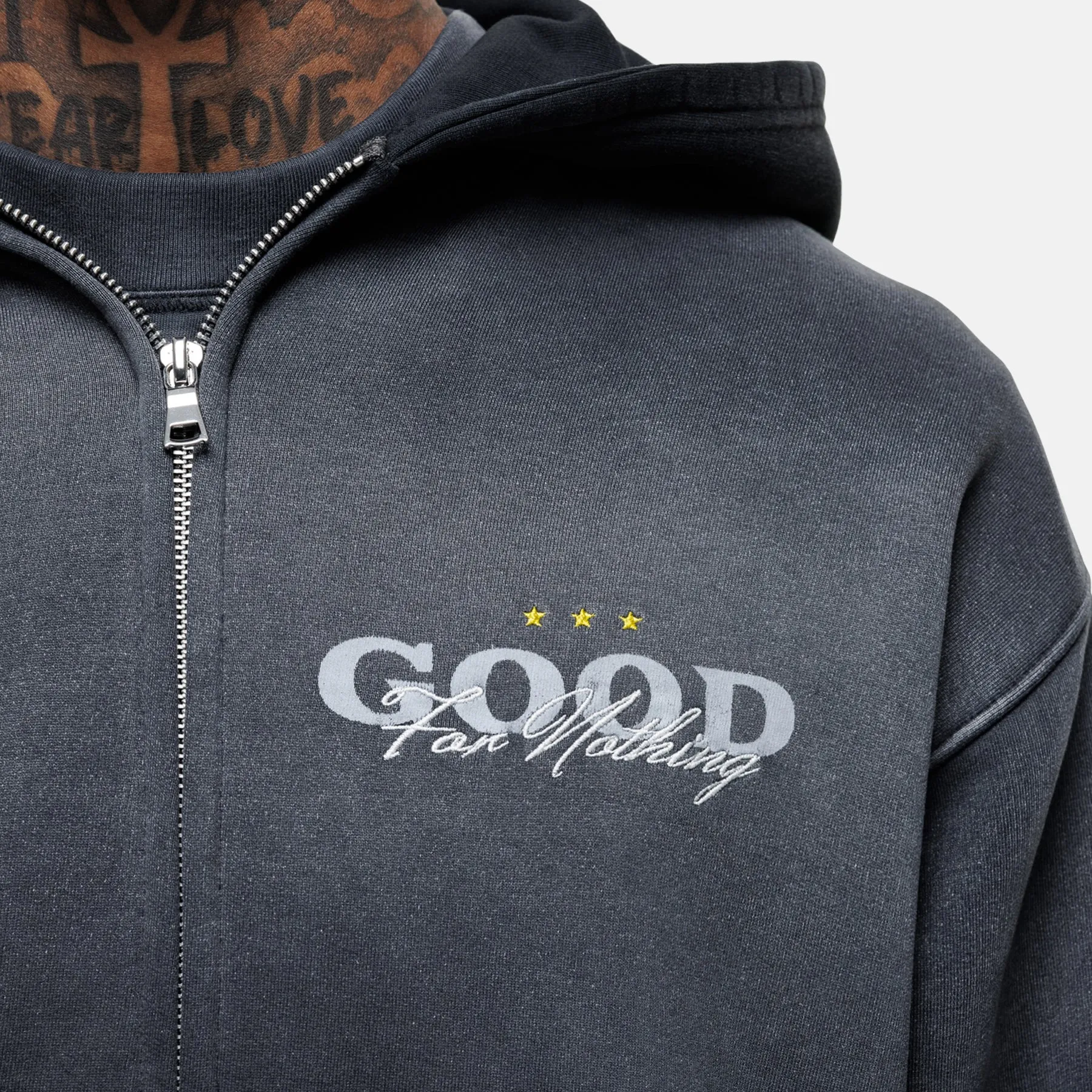 Alaska Gradient Black Zip Hoodie sold by Good for Nothing product image thumbnail 4