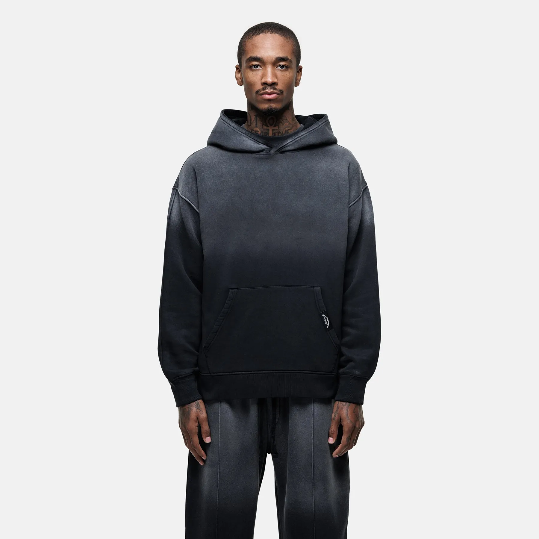 Nebraska Faded Black Hoodie sold by Good for Nothing