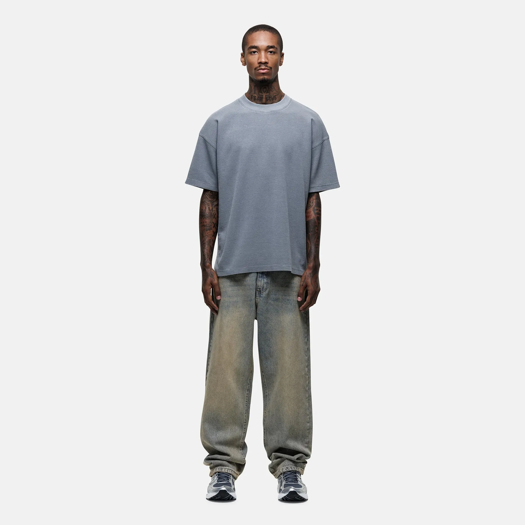 Scribble Waffle Grey T-shirt sold by Good For Nothing Clothing product image thumbnail 3