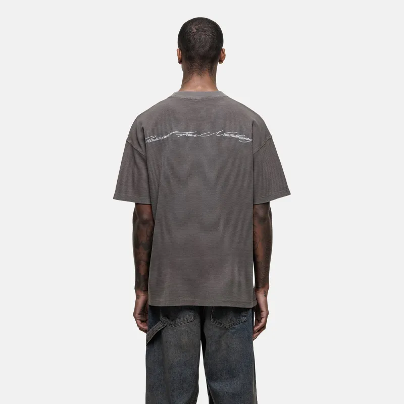 Scribble Waffle Taupe T-shirt sold by Good For Nothing Clothing