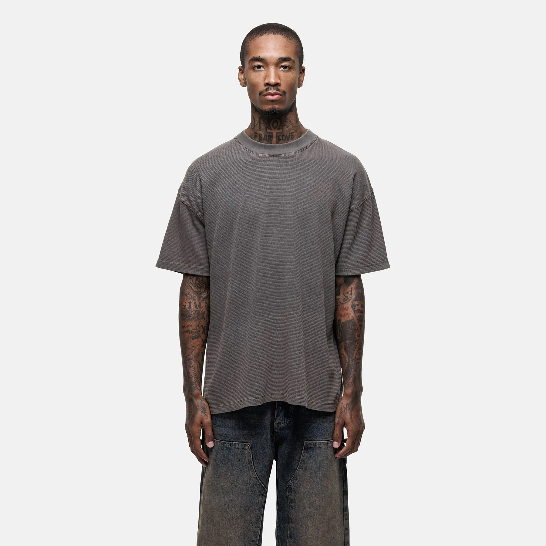 Scribble Waffle Taupe T-shirt sold by Good For Nothing Clothing product image thumbnail 2