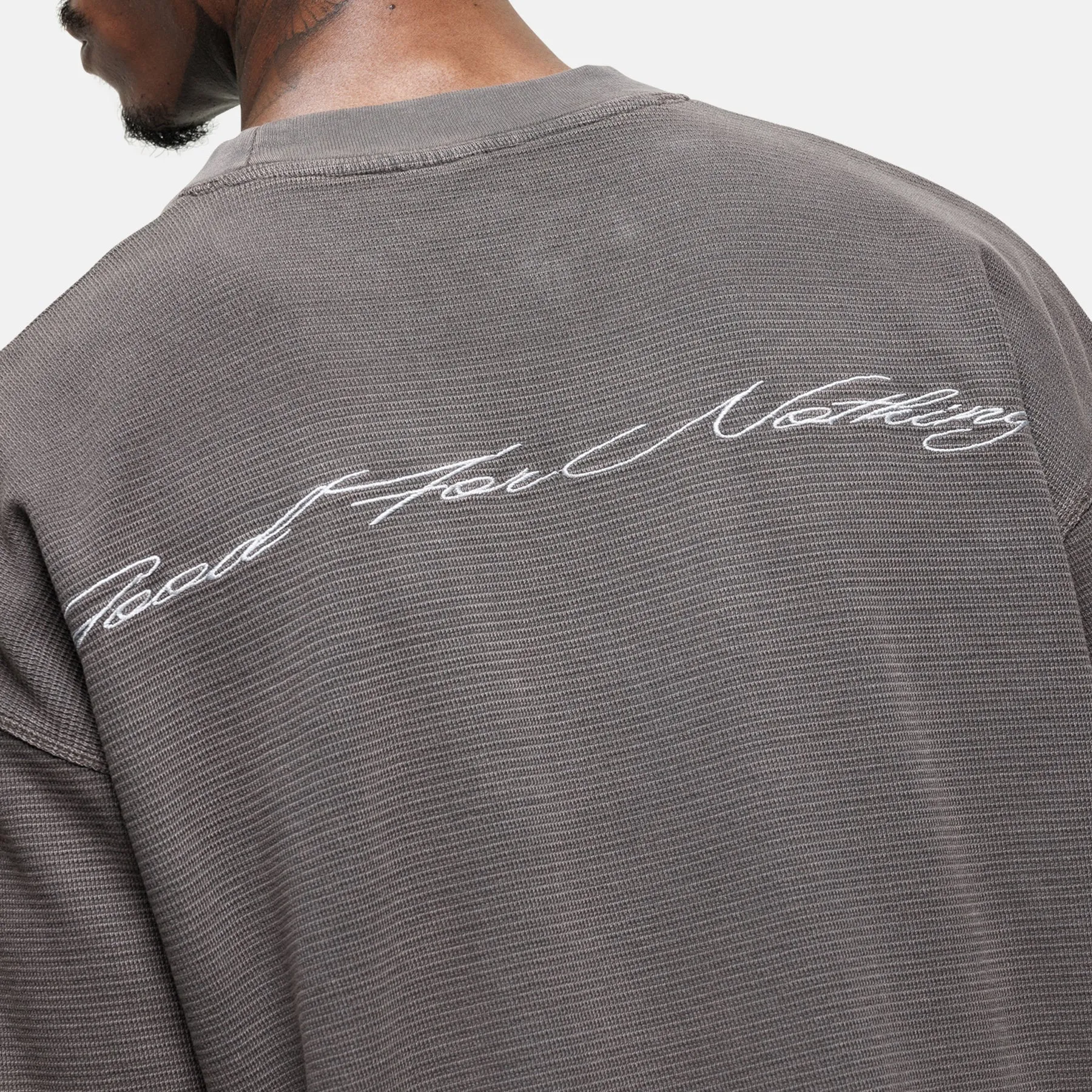 Scribble Waffle Taupe T-shirt sold by Good For Nothing Clothing product image thumbnail 3