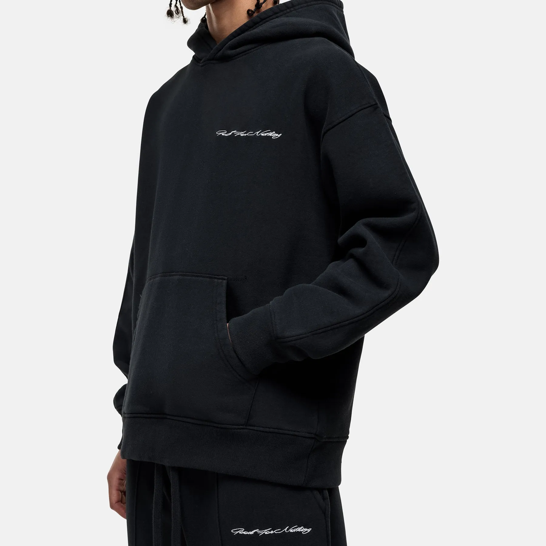 Scribble Washed Black Hoodie sold by Good for Nothing product image thumbnail 4