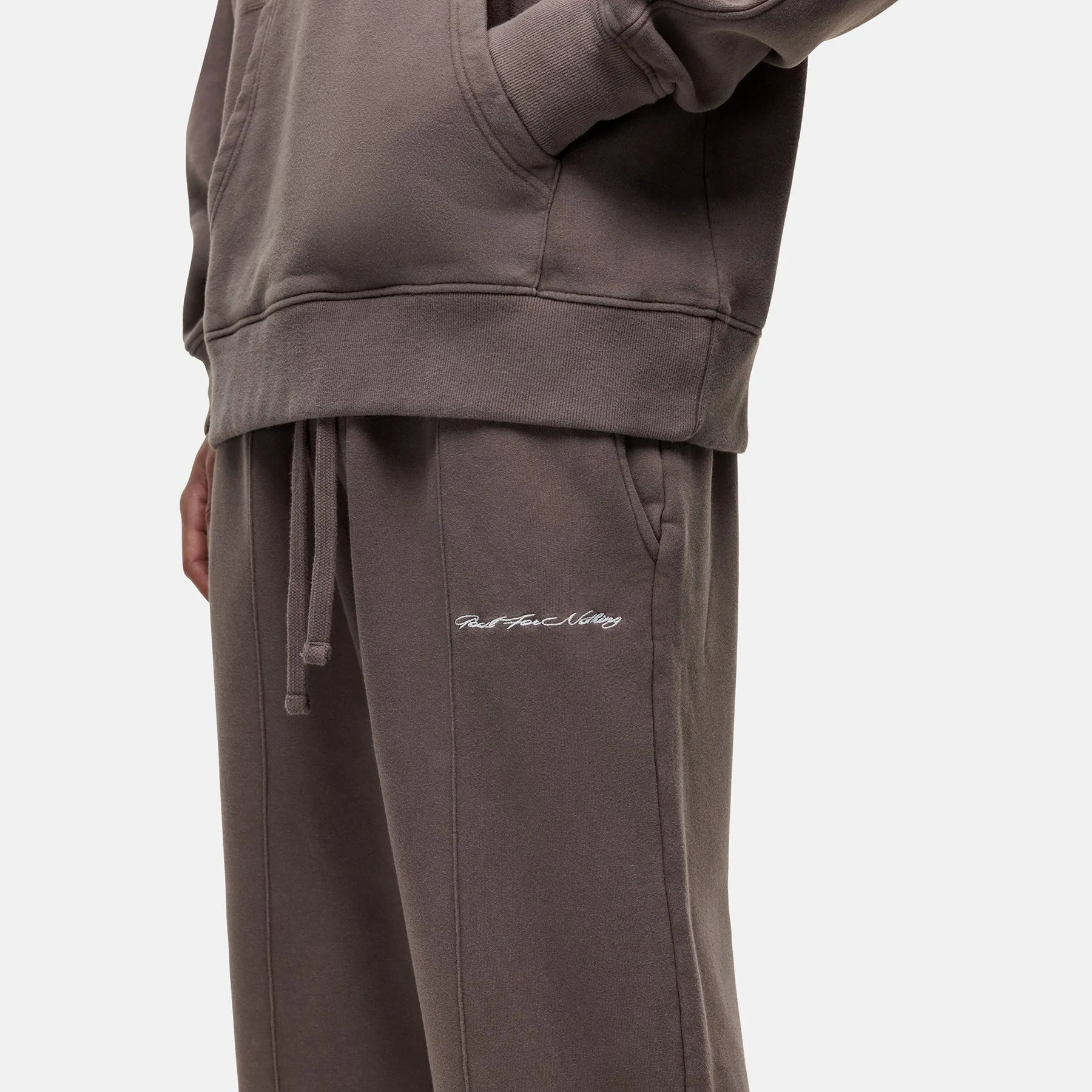 Scribble Washed Taupe Joggers sold by Good For Nothing Clothing product image thumbnail 3