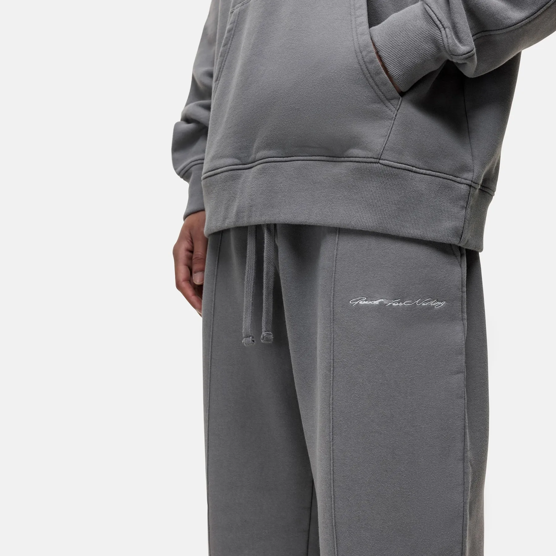 Scribble Washed Grey Joggers sold by Good For Nothing Clothing product image thumbnail 3