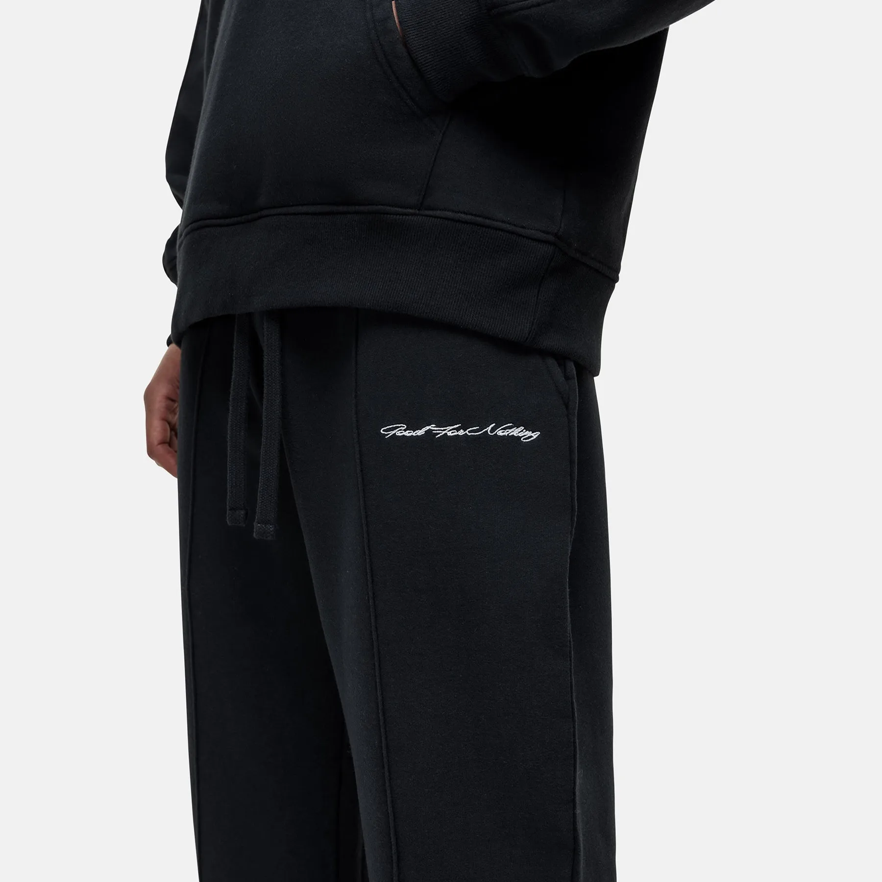 Scribble Washed Black Joggers sold by Good for Nothing product image thumbnail 3