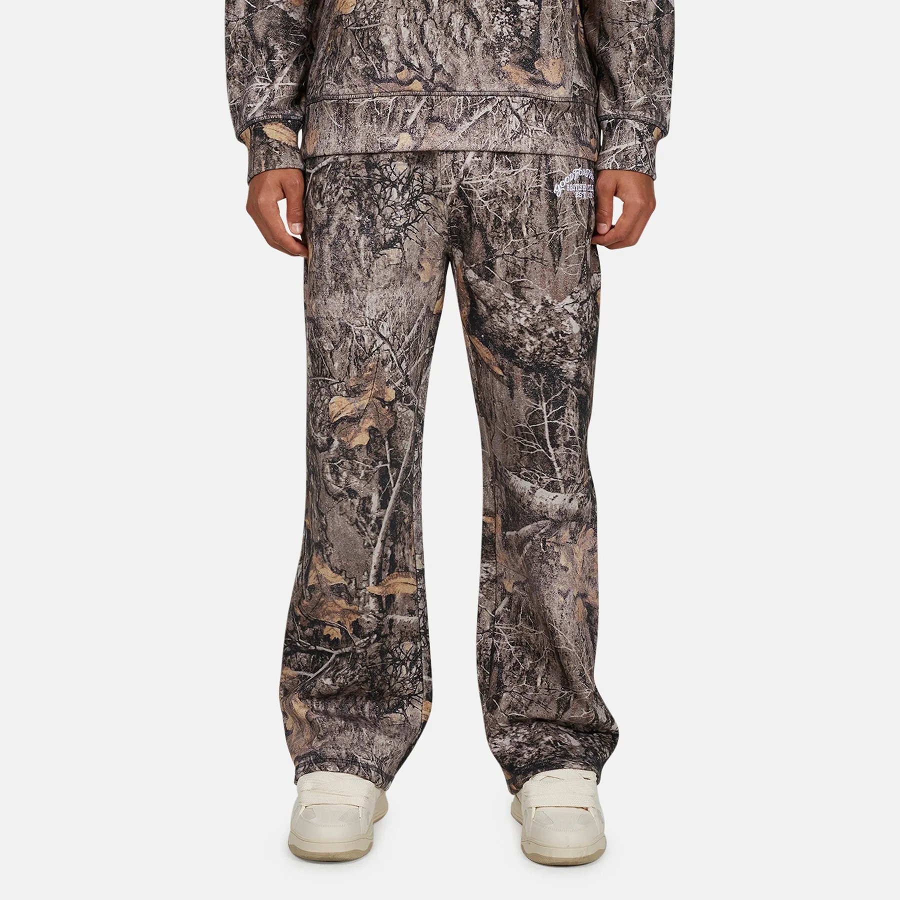 Woodland Camo Brown Sweatpants sold by Good For Nothing Clothing