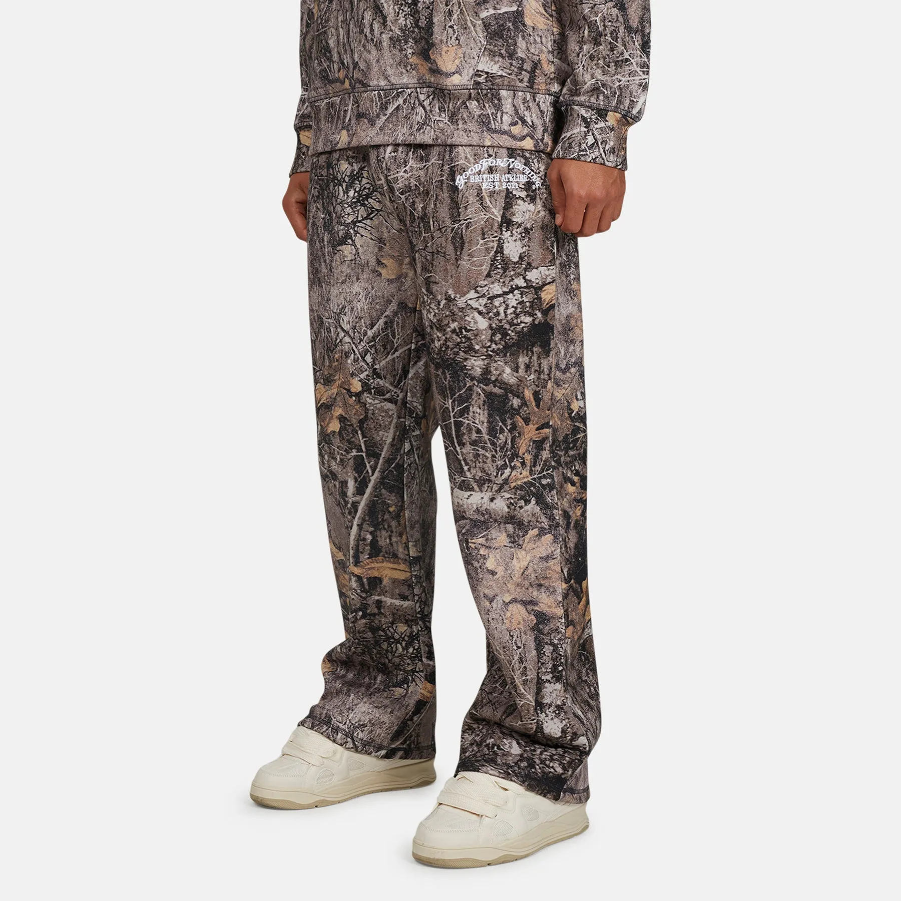 Woodland Camo Brown Sweatpants sold by Good For Nothing Clothing product image thumbnail 2