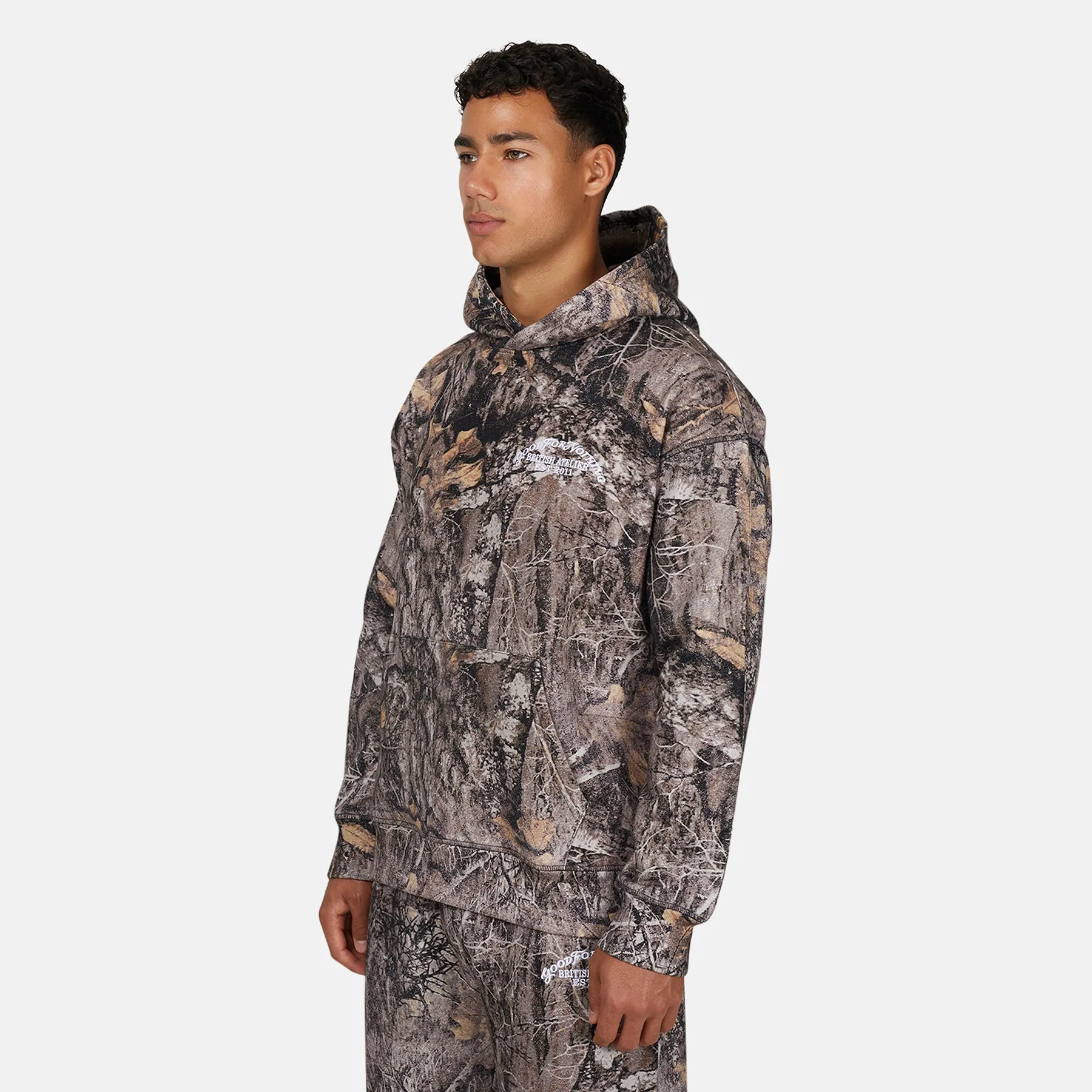 Woodland Camo Brown Hoodie sold by Good For Nothing Clothing product image thumbnail 3