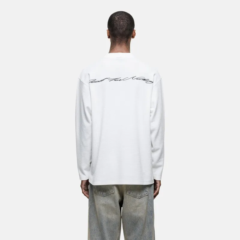 Scribble Longsleeve White T-shirt sold by Good For Nothing Clothing