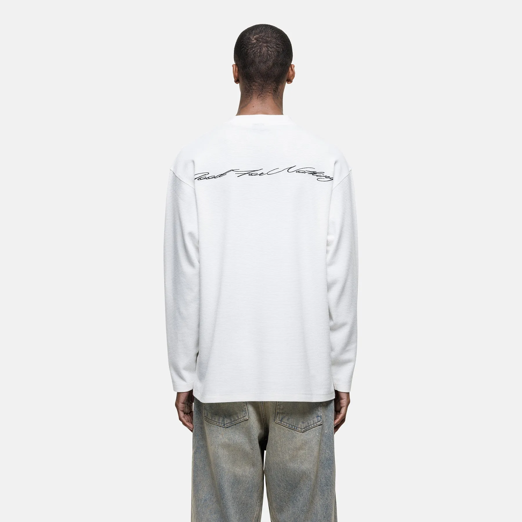 Scribble Longsleeve White T-shirt sold by Good for Nothing